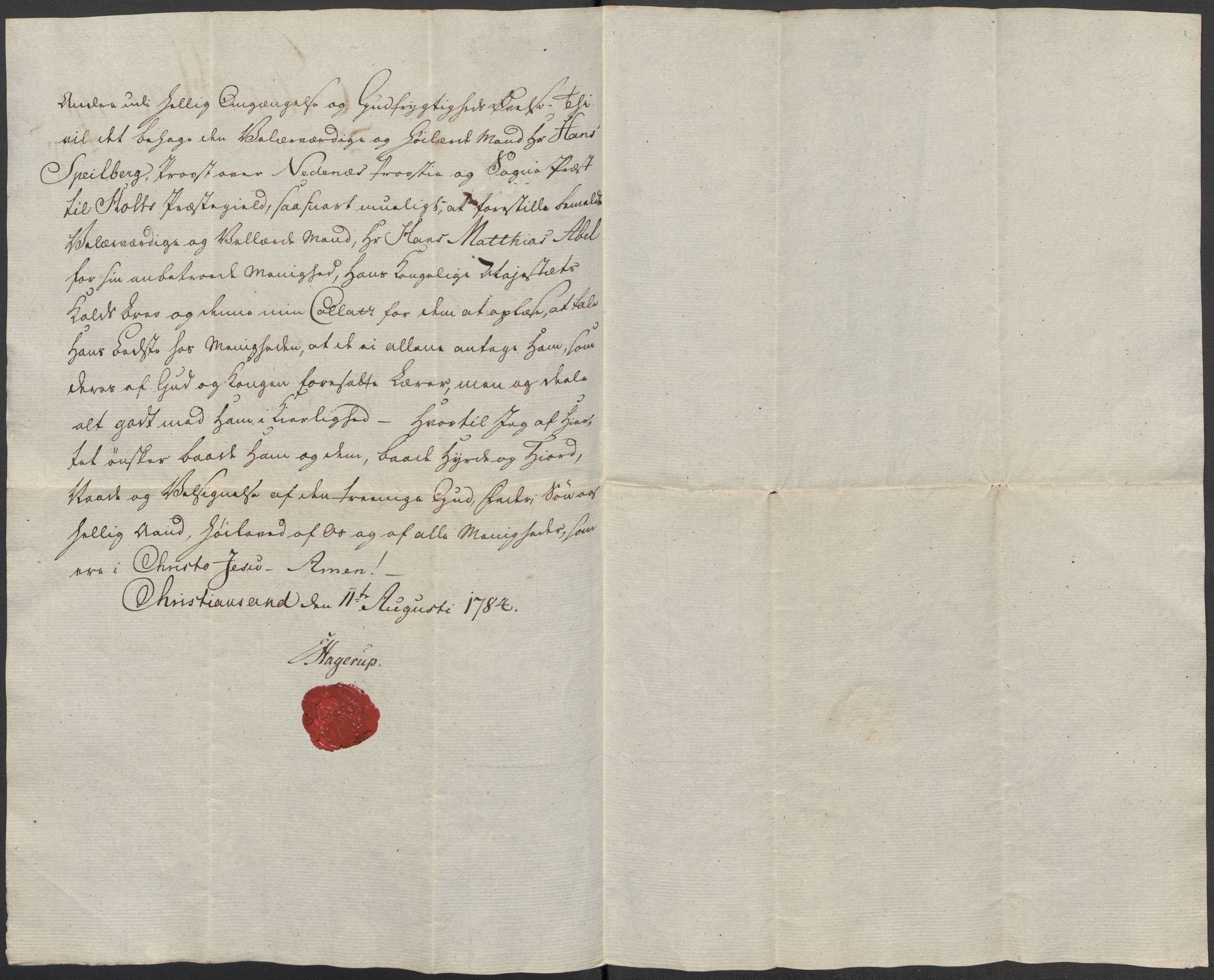 Riksarkivets diplomsamling, RA/EA-5965/F15/L0030: Prestearkiv - Aust-Agder, 1641-1812, p. 144