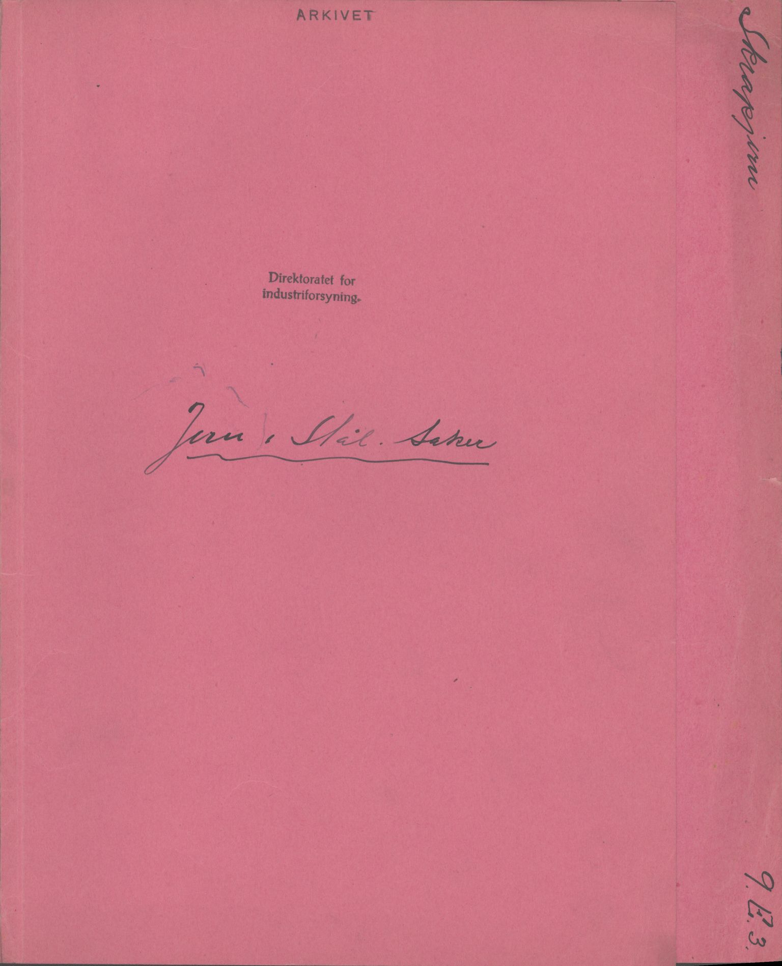 Direktoratet for industriforsyning, Sekretariatet, RA/S-4153/D/Df/L0055: 9. Metallkontoret, 1940-1945, p. 751