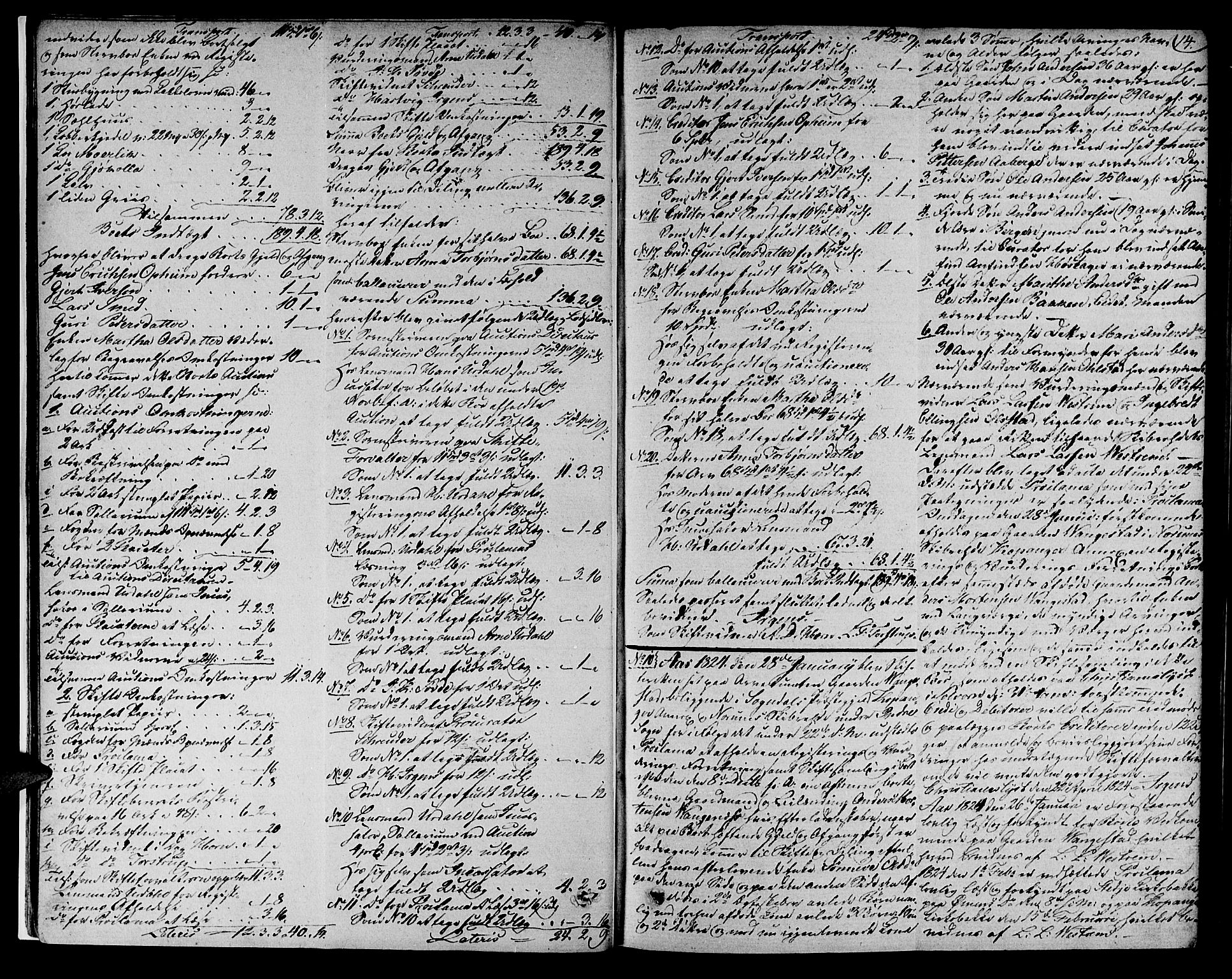 Indre Sogn tingrett, AV/SAB-A-3301/1/H/Ha/L0014a: Skifteprotokoll 14a, 1824-1826, p. 13b-14a