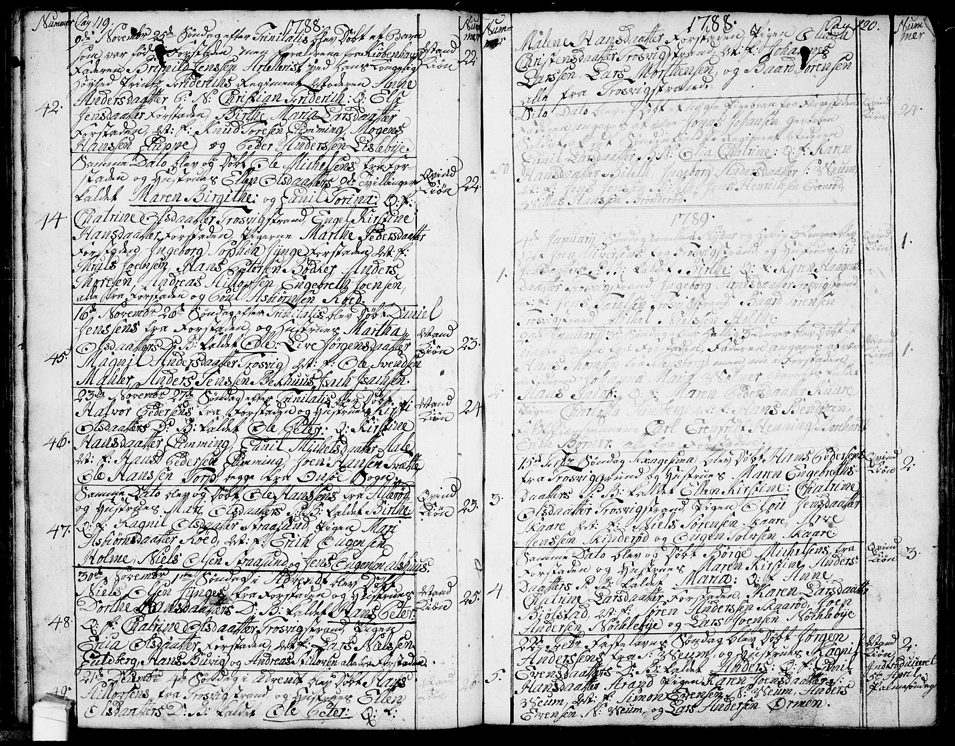 Glemmen prestekontor Kirkebøker, AV/SAO-A-10908/F/Fa/L0002: Parish register (official) no. 2, 1771-1803, p. 119-120