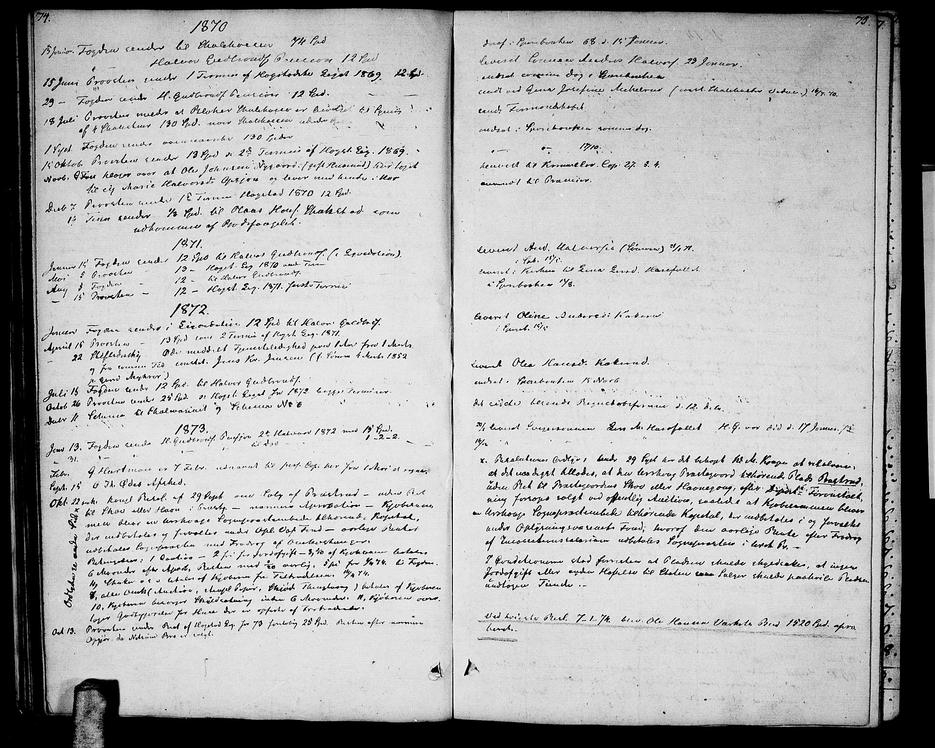 Aurskog prestekontor Kirkebøker, AV/SAO-A-10304a/F/Fa/L0004: Parish register (official) no. I 4, 1807-1814, p. 74-75