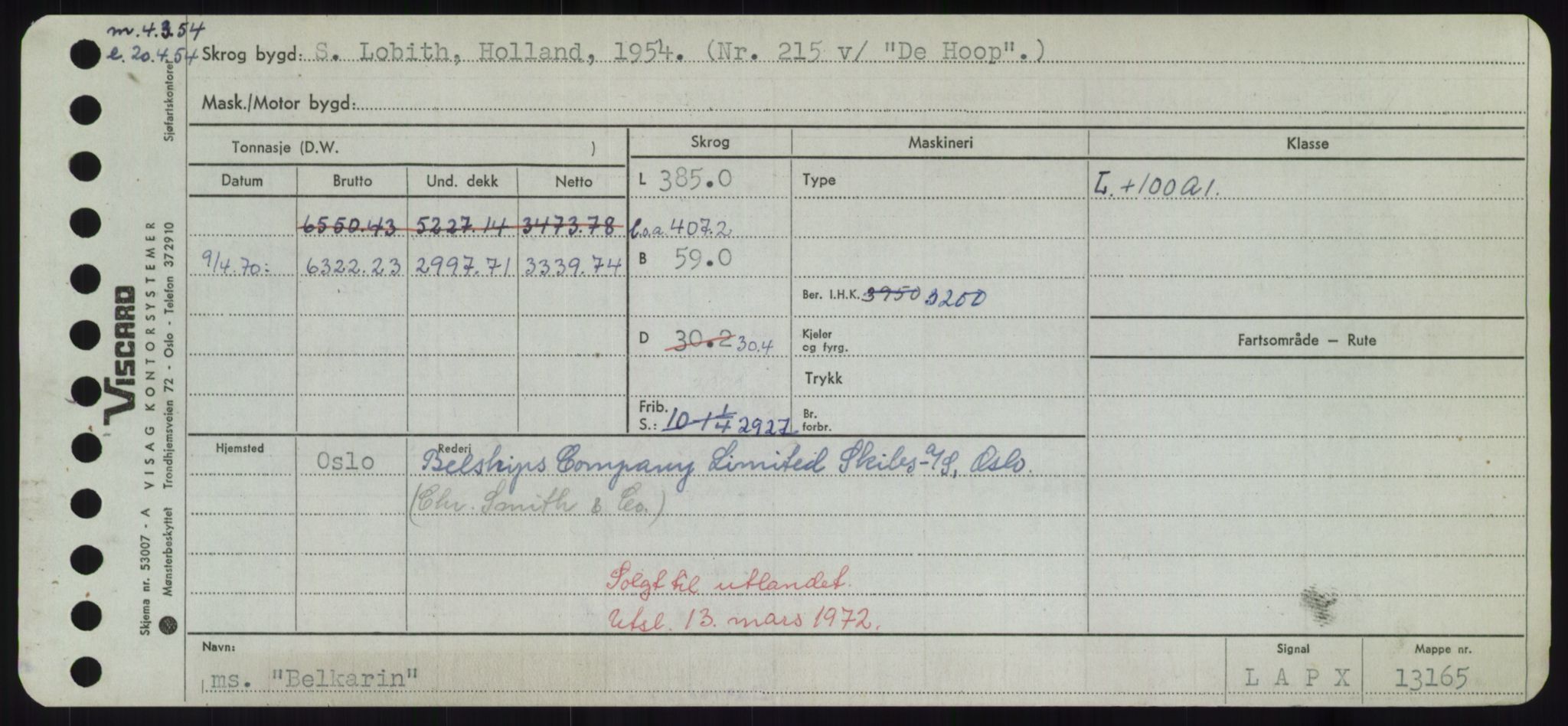 Sjøfartsdirektoratet med forløpere, Skipsmålingen, AV/RA-S-1627/H/Hd/L0003: Fartøy, B-Bev, p. 521