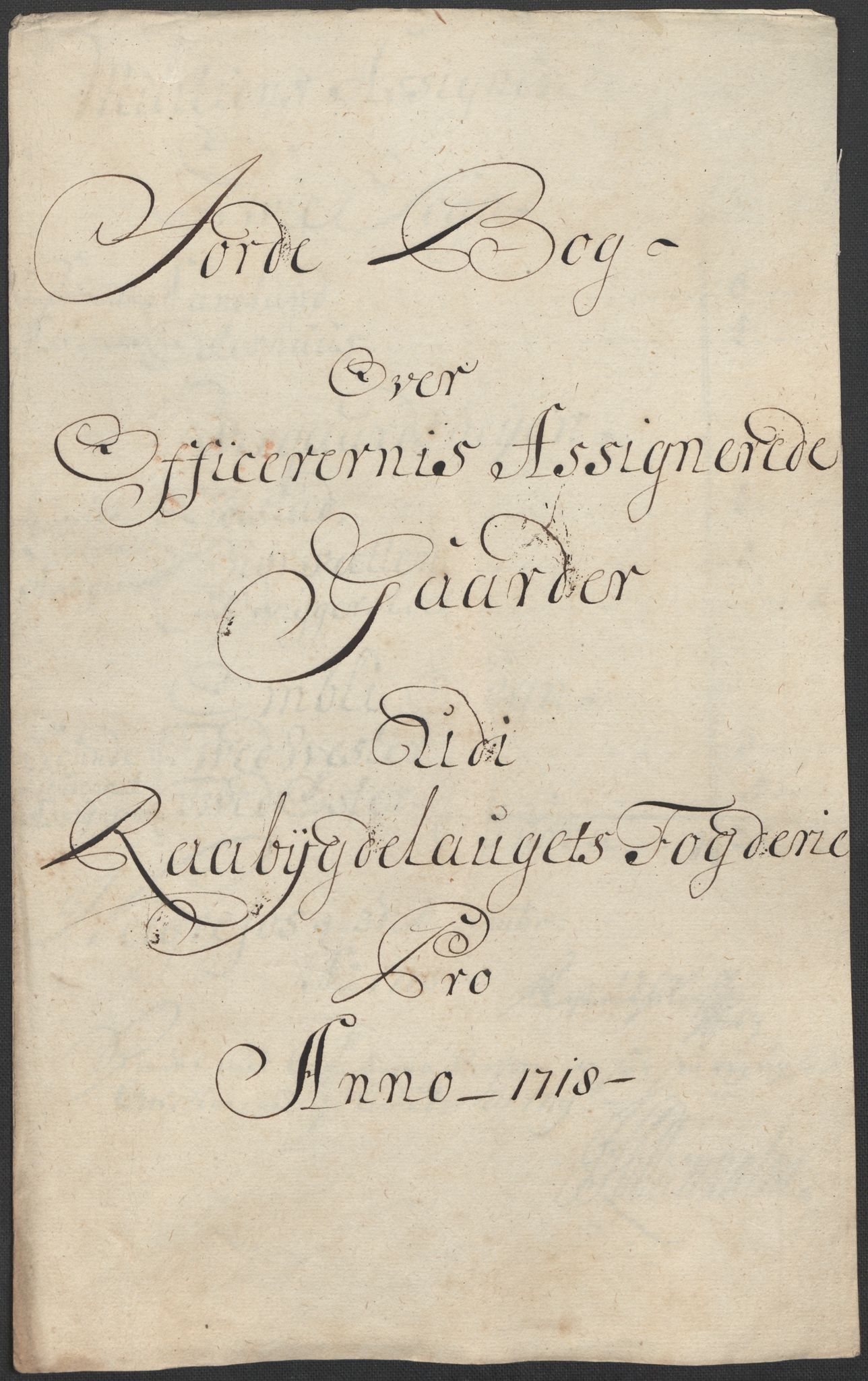 Rentekammeret inntil 1814, Reviderte regnskaper, Fogderegnskap, AV/RA-EA-4092/R40/L2453: Fogderegnskap Råbyggelag, 1718-1719, p. 108