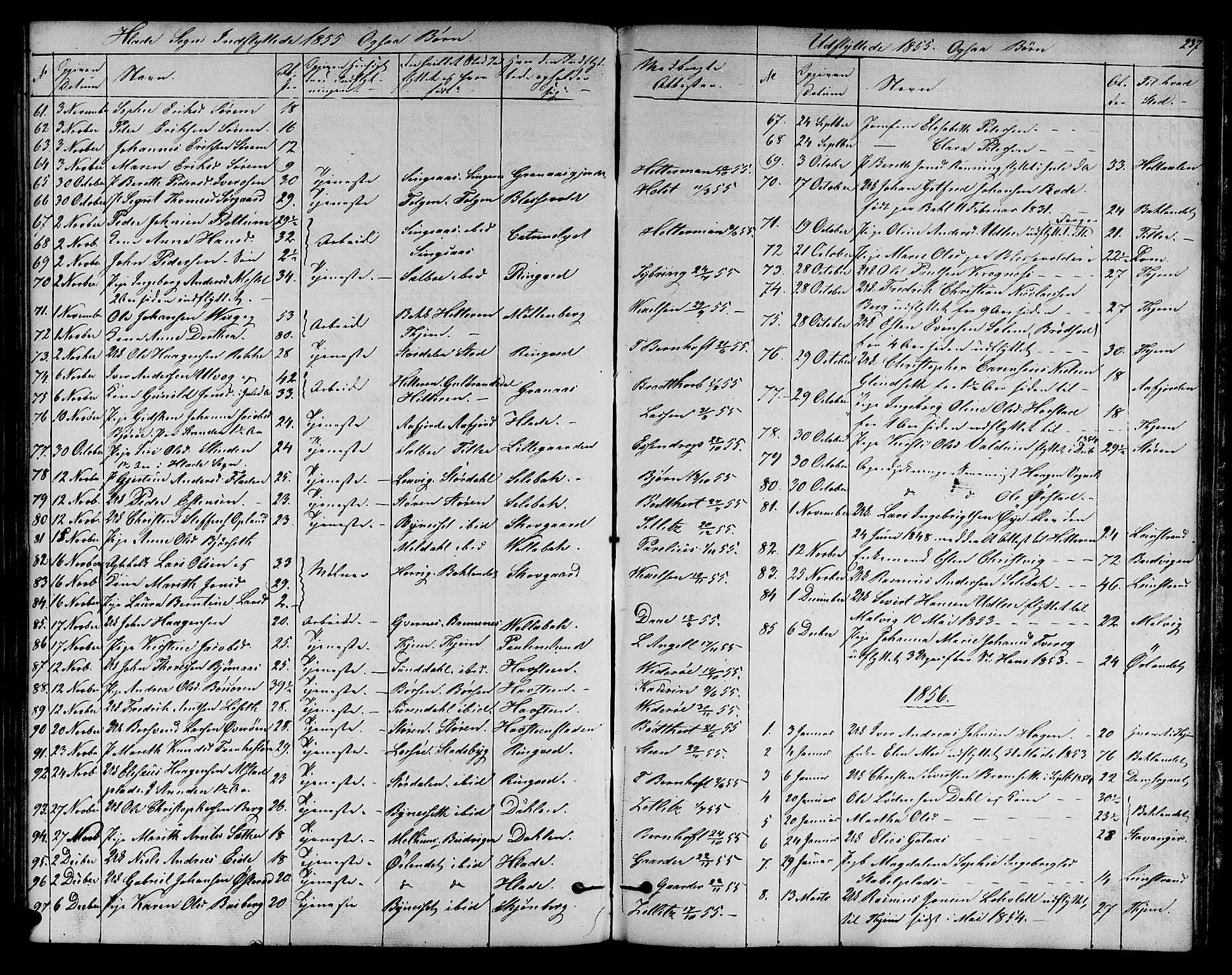 Ministerialprotokoller, klokkerbøker og fødselsregistre - Sør-Trøndelag, SAT/A-1456/606/L0310: Parish register (copy) no. 606C06, 1850-1859, p. 237