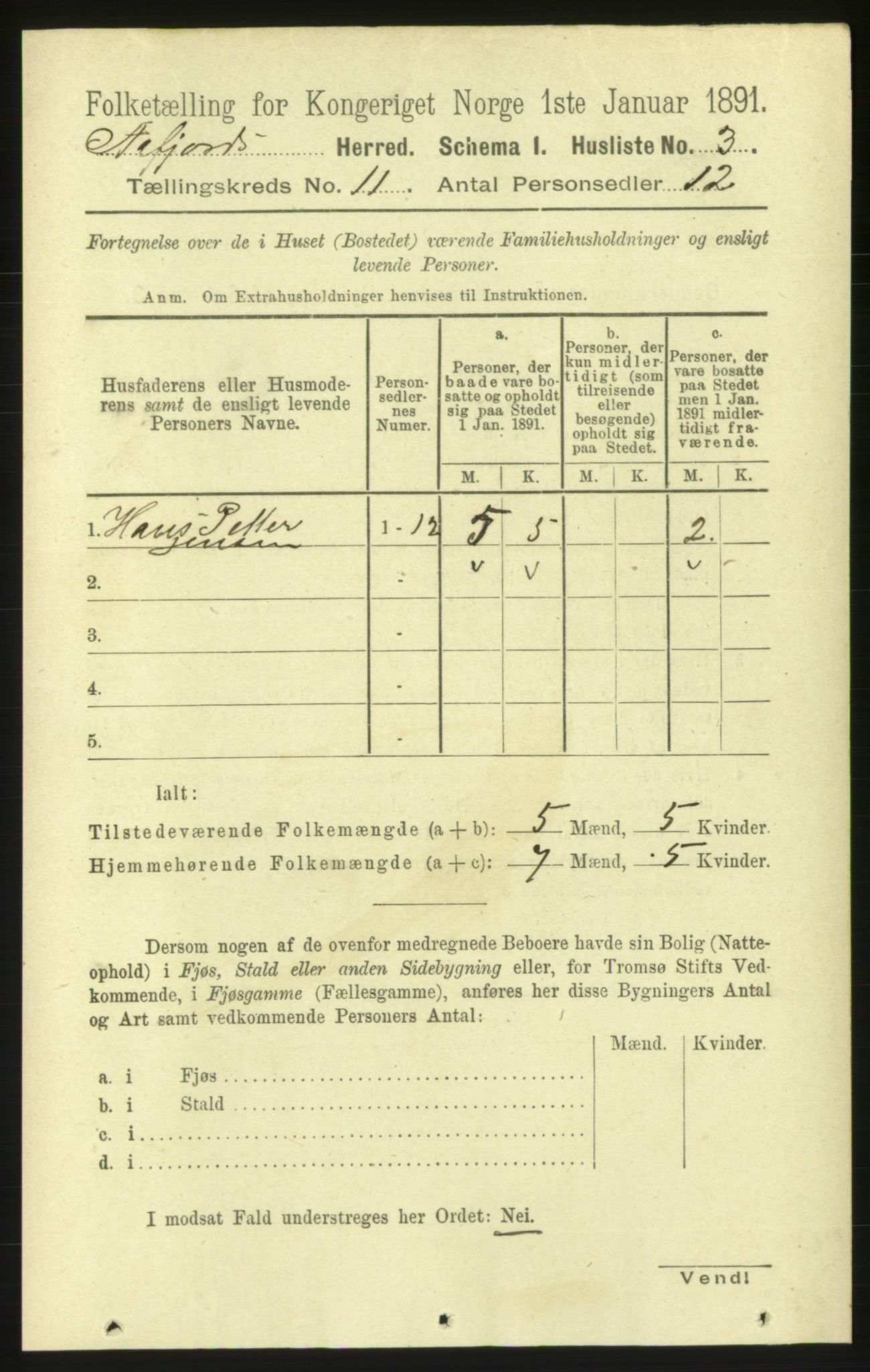 RA, 1891 census for 1630 Åfjord, 1891, p. 3250