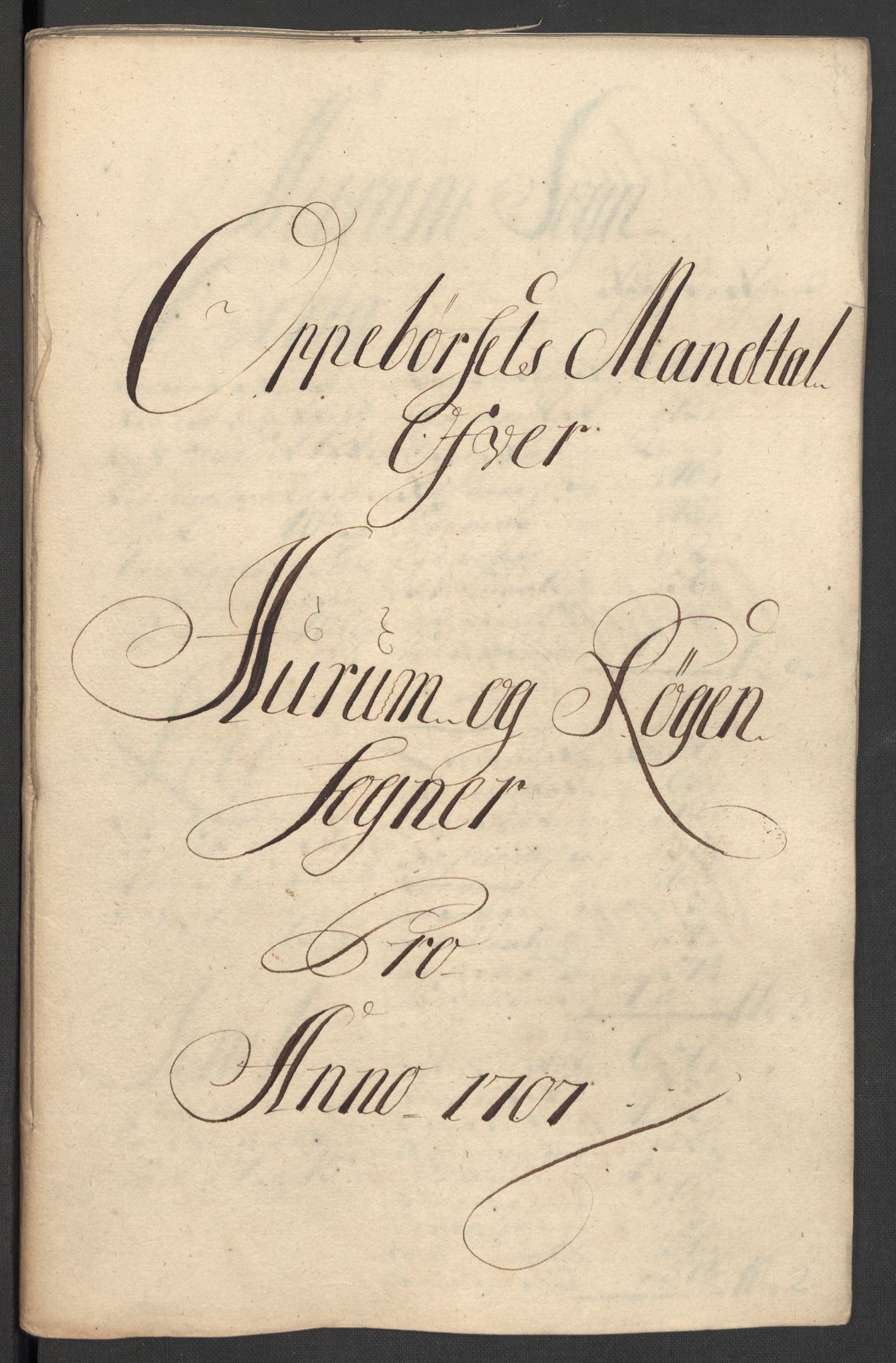 Rentekammeret inntil 1814, Reviderte regnskaper, Fogderegnskap, RA/EA-4092/R30/L1701: Fogderegnskap Hurum, Røyken, Eiker og Lier, 1706-1707, p. 259