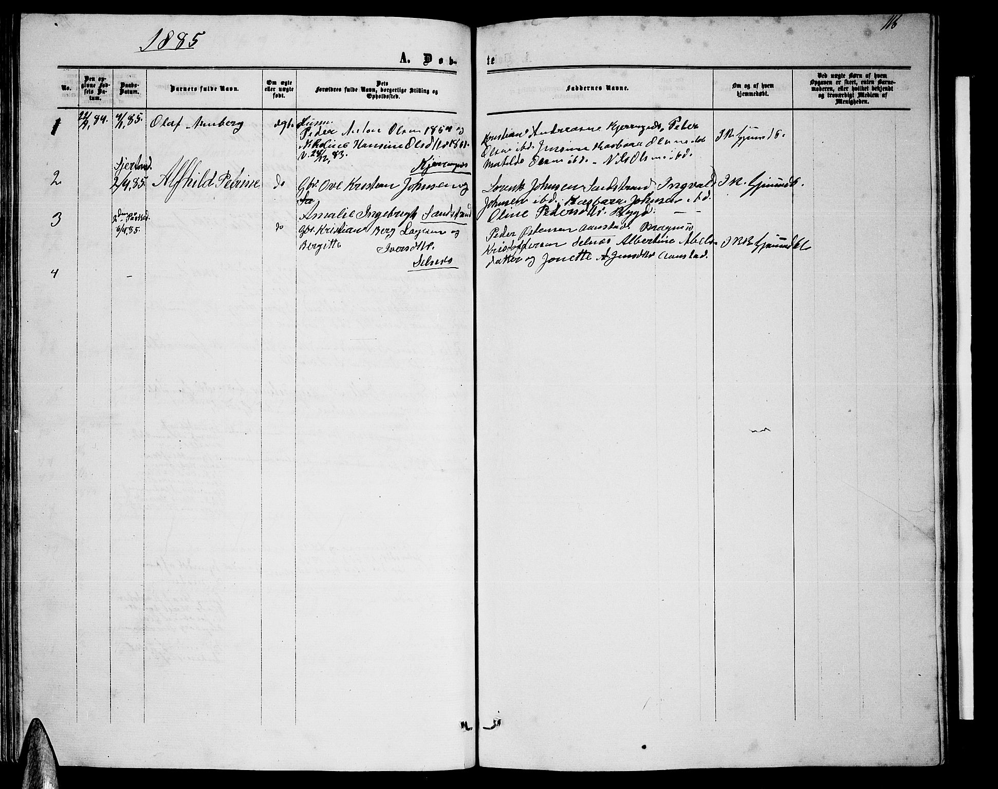 Ministerialprotokoller, klokkerbøker og fødselsregistre - Nordland, AV/SAT-A-1459/895/L1381: Parish register (copy) no. 895C03, 1864-1885, p. 116