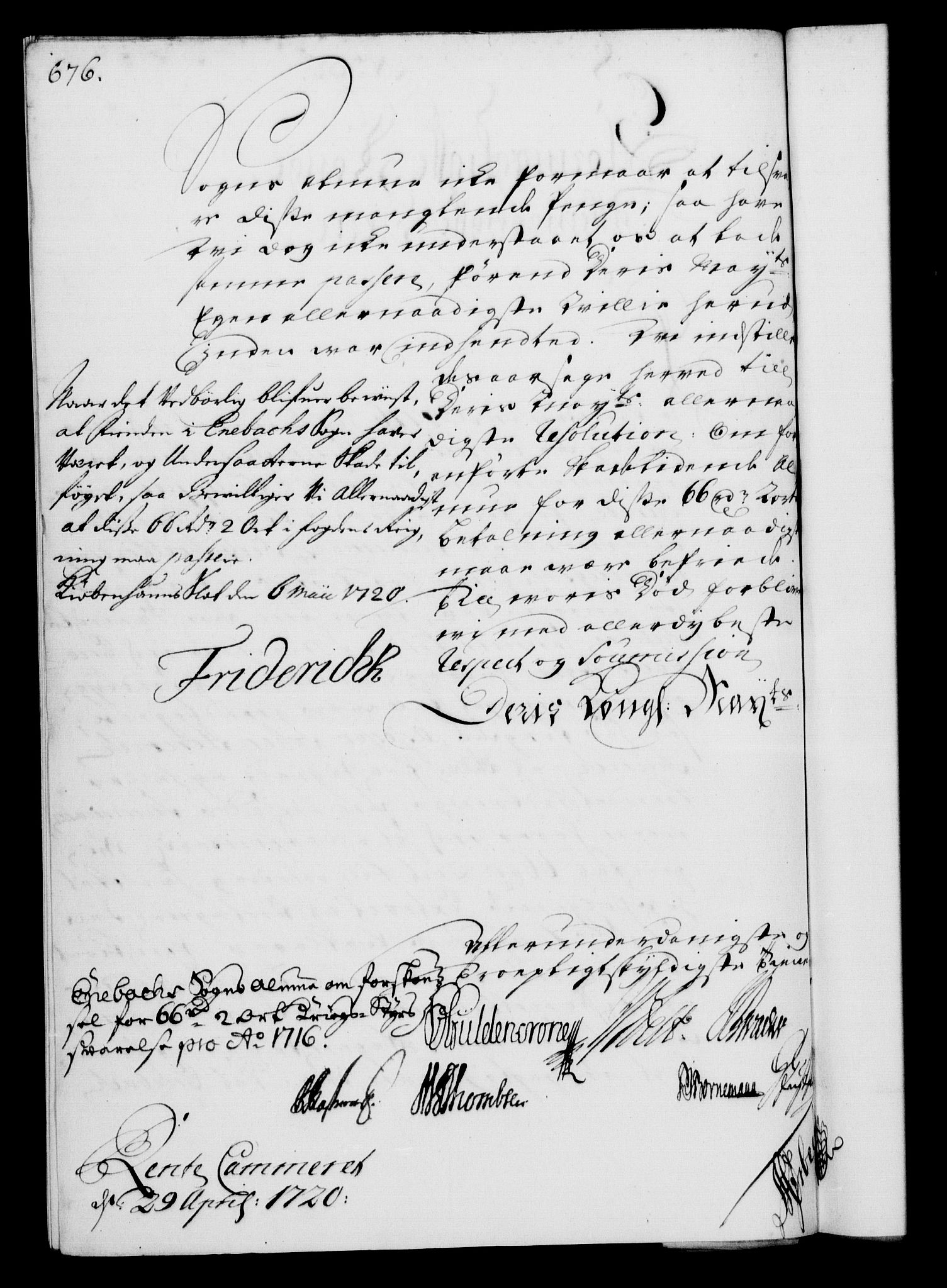 Rentekammeret, Kammerkanselliet, RA/EA-3111/G/Gf/Gfa/L0002: Norsk relasjons- og resolusjonsprotokoll (merket RK 52.2), 1720, p. 657
