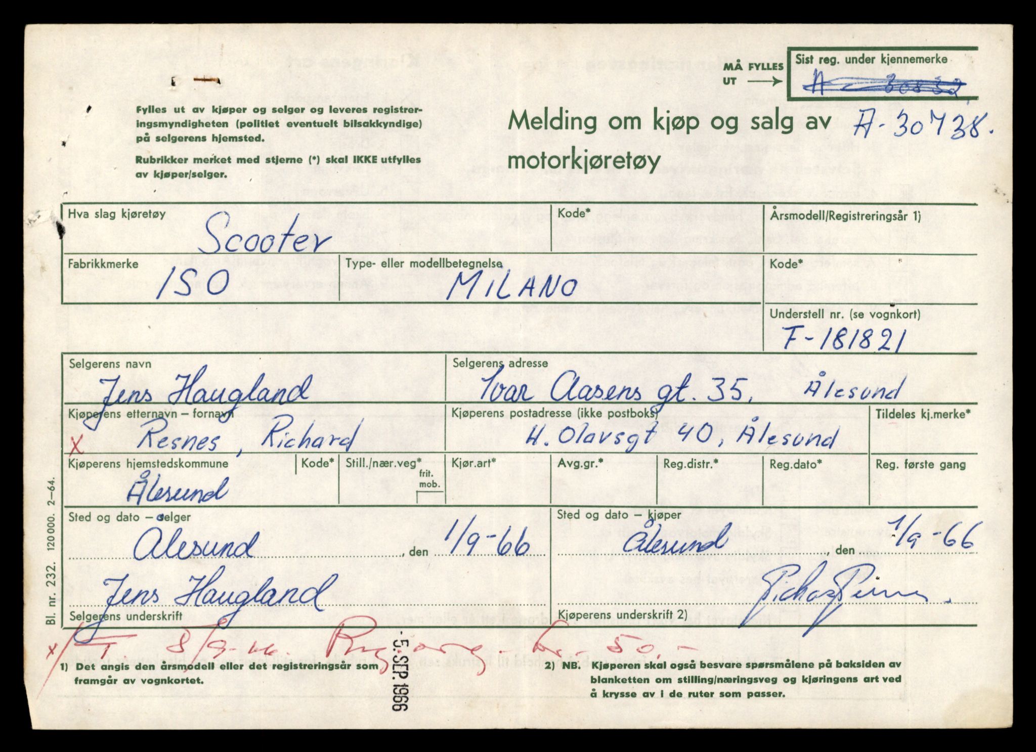Møre og Romsdal vegkontor - Ålesund trafikkstasjon, AV/SAT-A-4099/F/Fe/L0039: Registreringskort for kjøretøy T 13361 - T 13530, 1927-1998, p. 1379