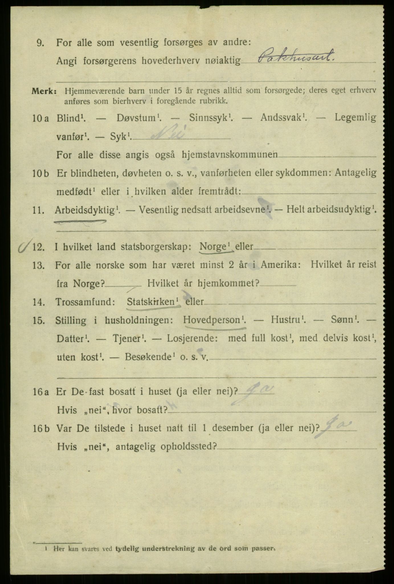 SAB, 1920 census for Bergen, 1920, p. 184779