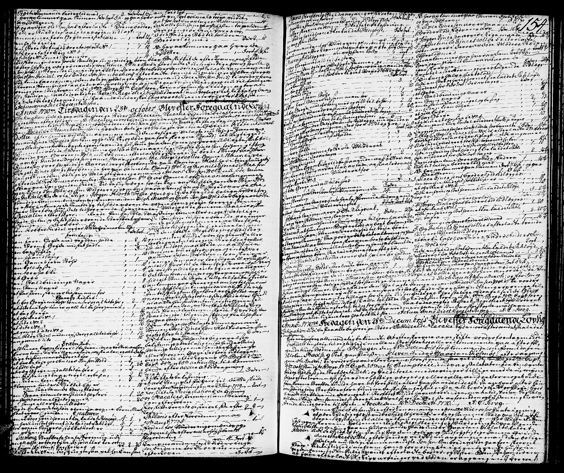 Orkdal sorenskriveri, SAT/A-4169/1/3/3Aa/L0007: Skifteprotokoller, 1767-1782, p. 153b-154a