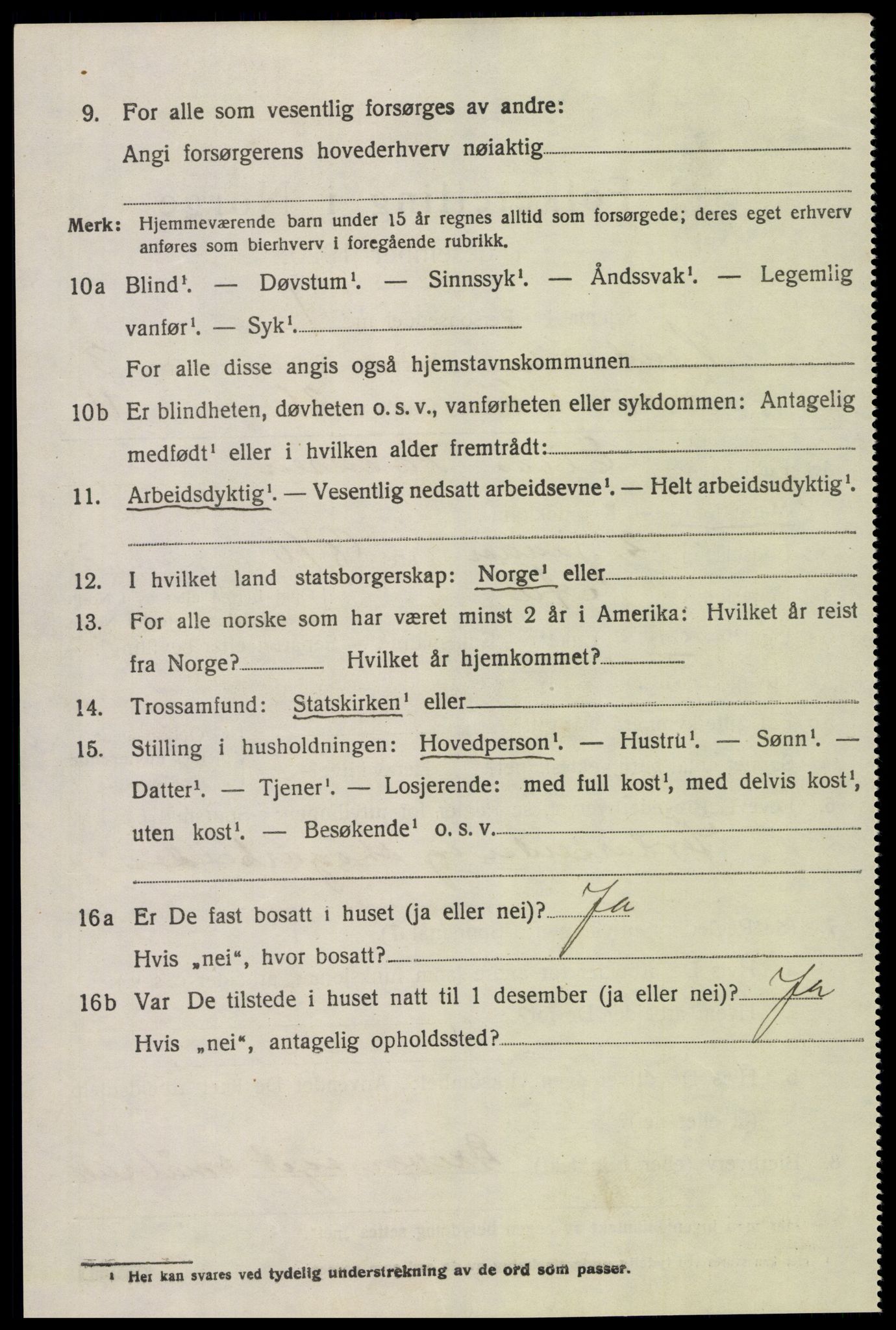 SAK, 1920 census for Landvik, 1920, p. 3165