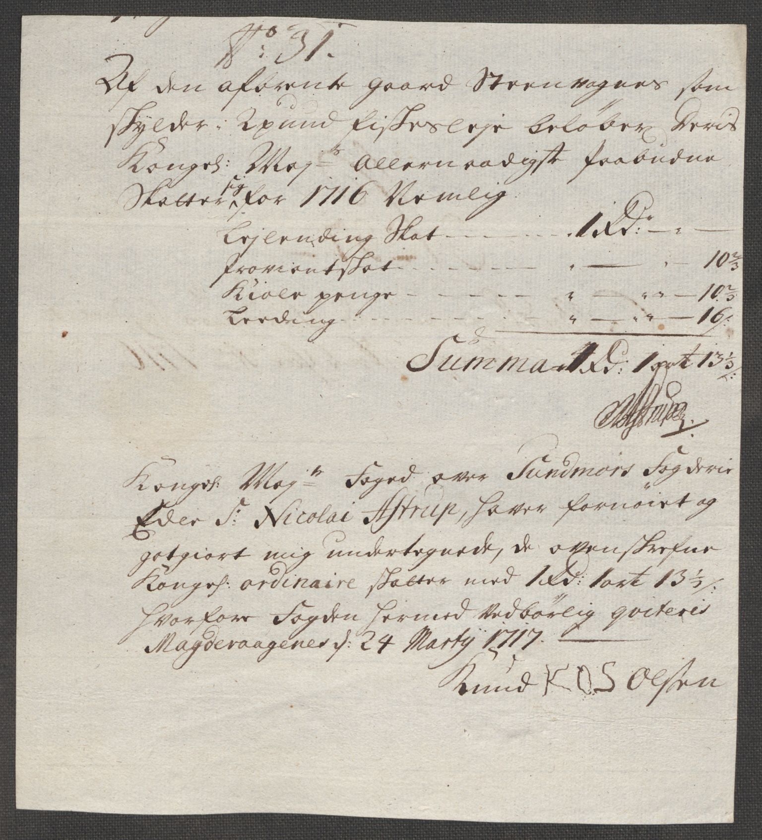 Rentekammeret inntil 1814, Reviderte regnskaper, Fogderegnskap, AV/RA-EA-4092/R54/L3568: Fogderegnskap Sunnmøre, 1716, p. 182