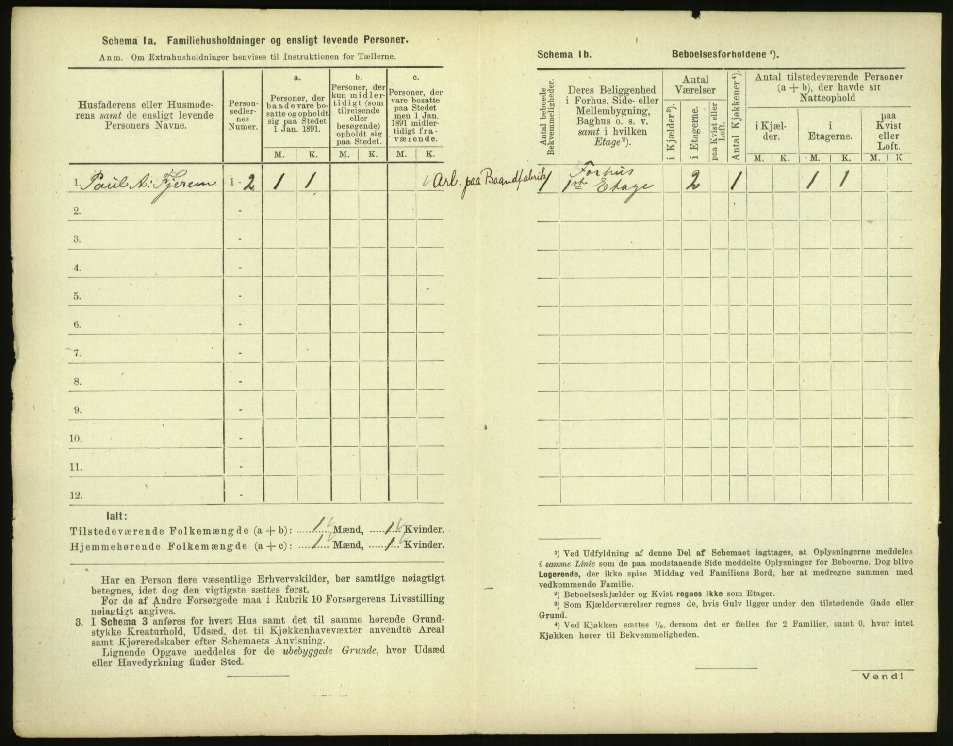 RA, 1891 census for 1601 Trondheim, 1891, p. 1383