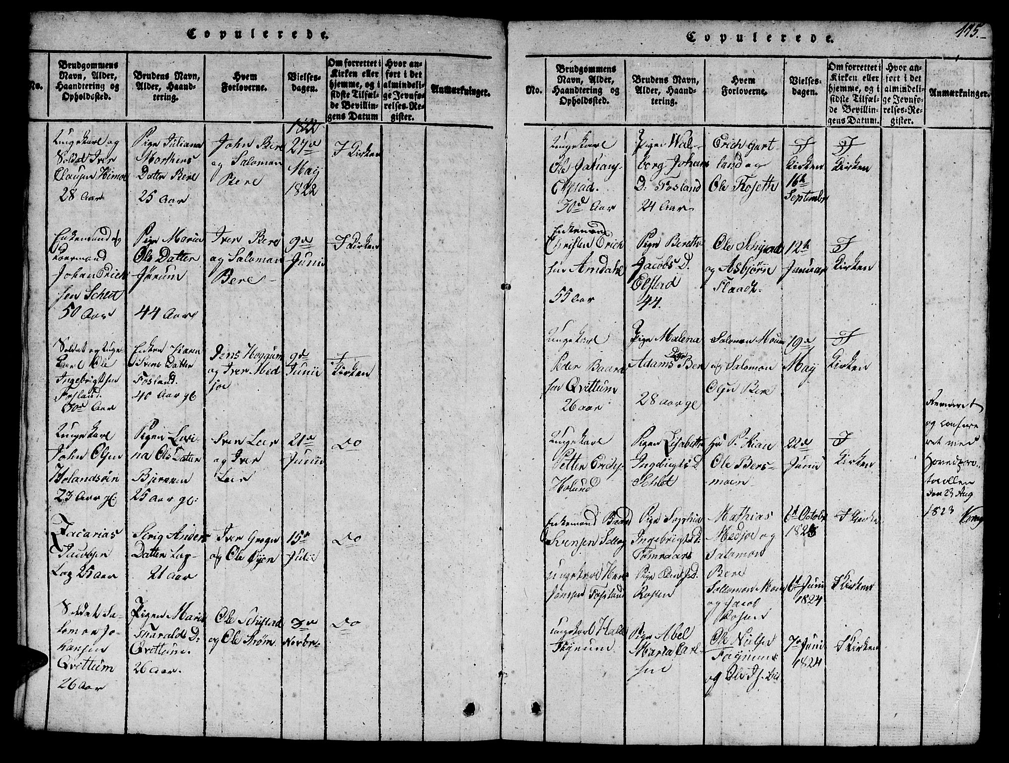 Ministerialprotokoller, klokkerbøker og fødselsregistre - Nord-Trøndelag, SAT/A-1458/758/L0521: Parish register (copy) no. 758C01, 1816-1825, p. 115