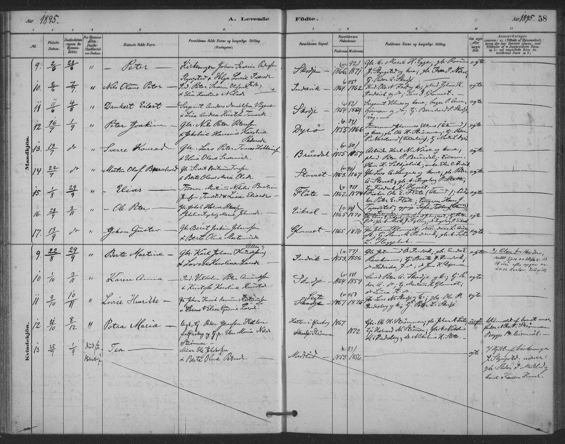 Ministerialprotokoller, klokkerbøker og fødselsregistre - Møre og Romsdal, AV/SAT-A-1454/524/L0356: Parish register (official) no. 524A08, 1880-1899, p. 58