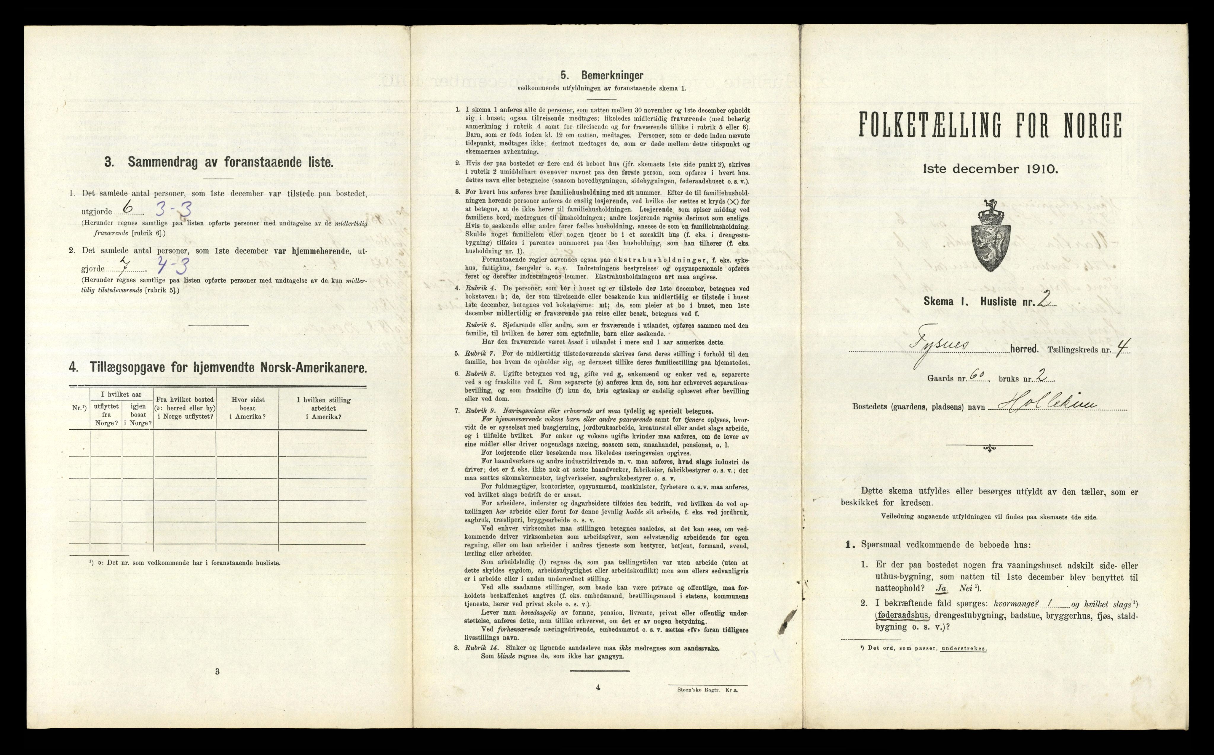 RA, 1910 census for Tysnes, 1910, p. 350