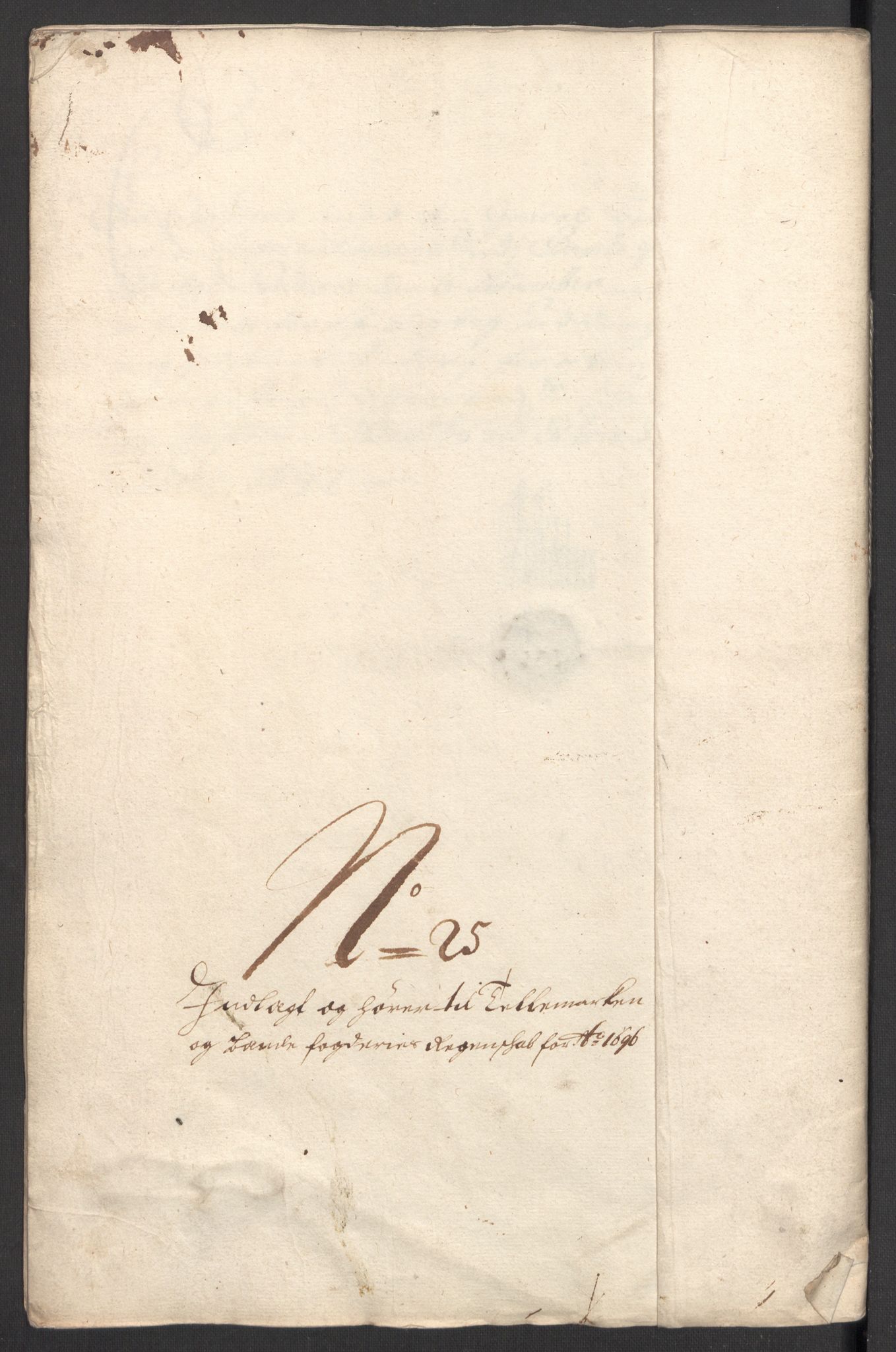 Rentekammeret inntil 1814, Reviderte regnskaper, Fogderegnskap, AV/RA-EA-4092/R36/L2095: Fogderegnskap Øvre og Nedre Telemark og Bamble, 1696, p. 235