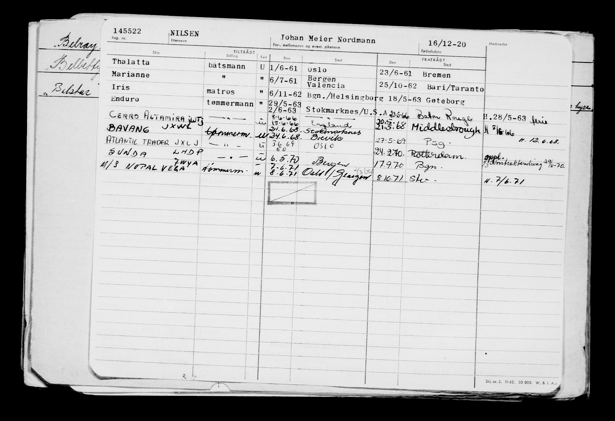 Direktoratet for sjømenn, AV/RA-S-3545/G/Gb/L0188: Hovedkort, 1920, p. 383