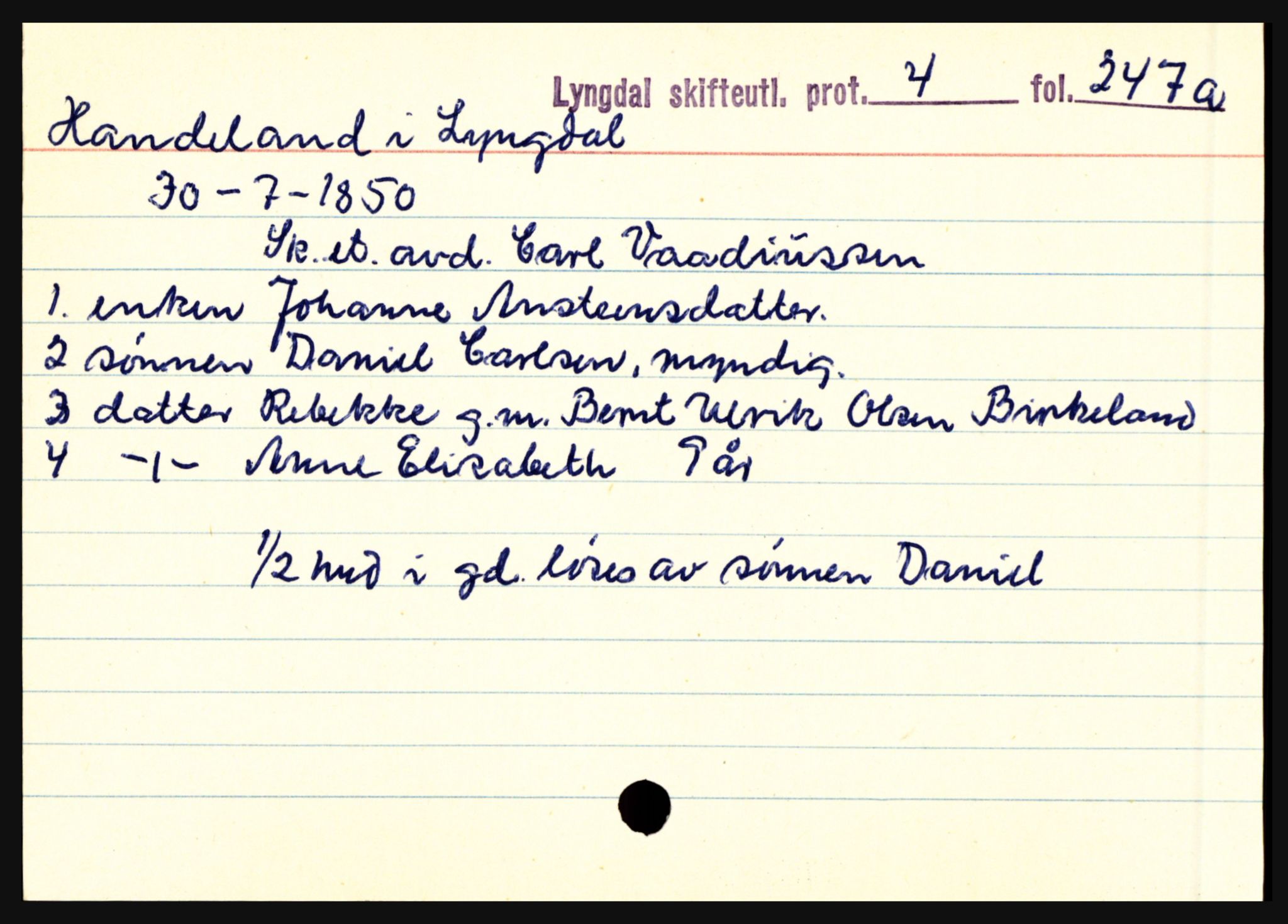 Lyngdal sorenskriveri, AV/SAK-1221-0004/H, p. 4349