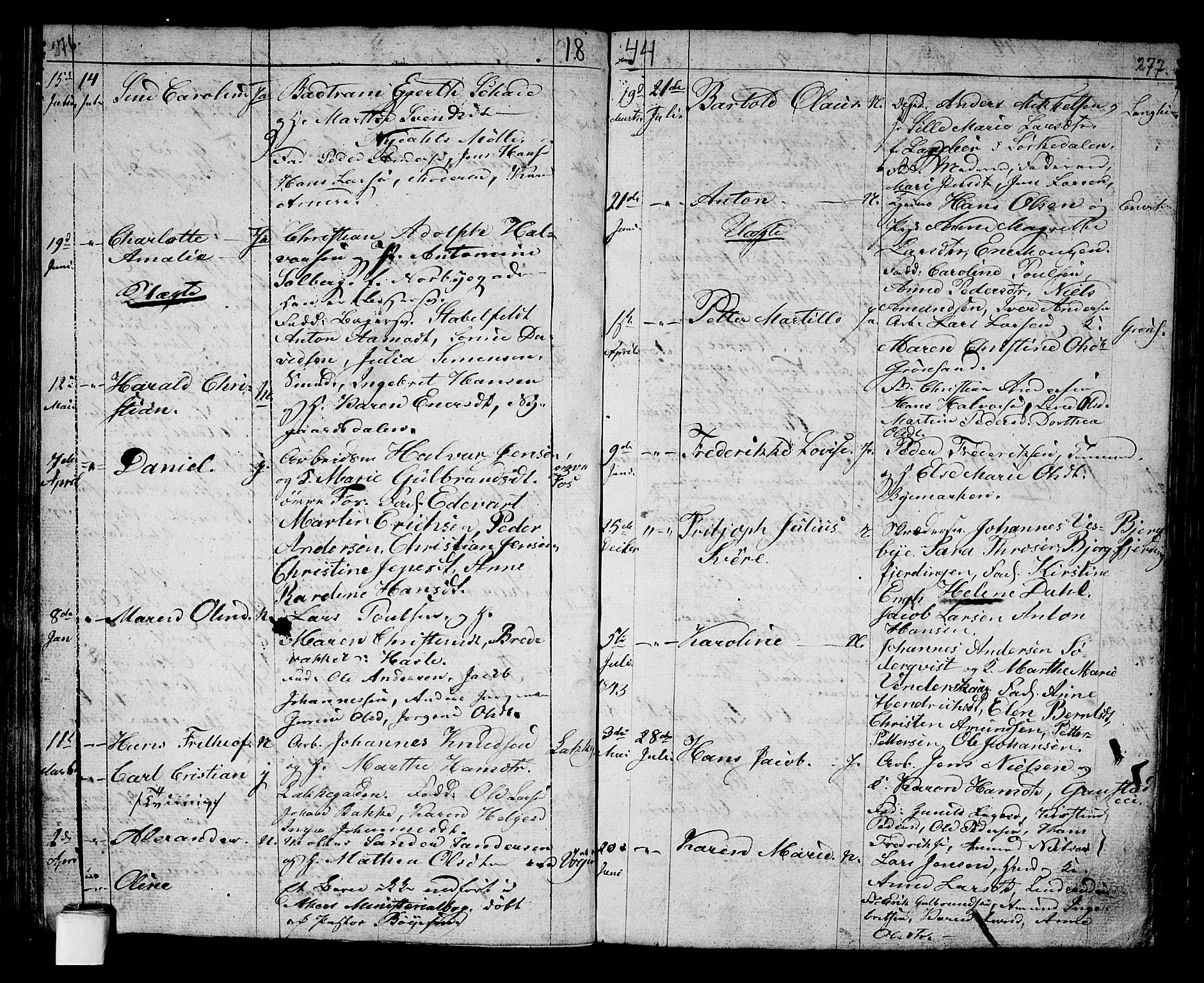 Aker prestekontor kirkebøker, AV/SAO-A-10861/G/L0007: Parish register (copy) no. 7, 1838-1846, p. 276-277