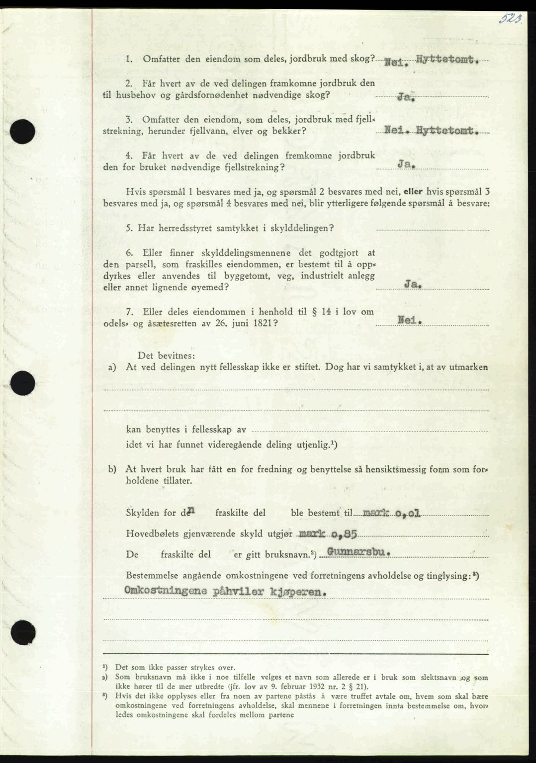 Nordmøre sorenskriveri, AV/SAT-A-4132/1/2/2Ca: Mortgage book no. A112, 1949-1949, Diary no: : 2668/1949