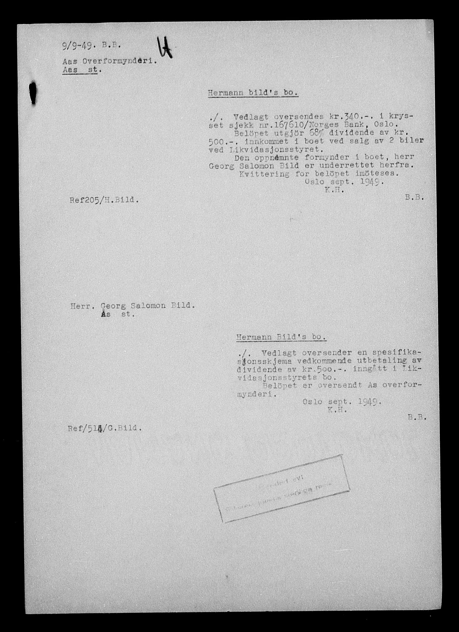 Justisdepartementet, Tilbakeføringskontoret for inndratte formuer, AV/RA-S-1564/H/Hc/Hcc/L0924: --, 1945-1947, p. 176