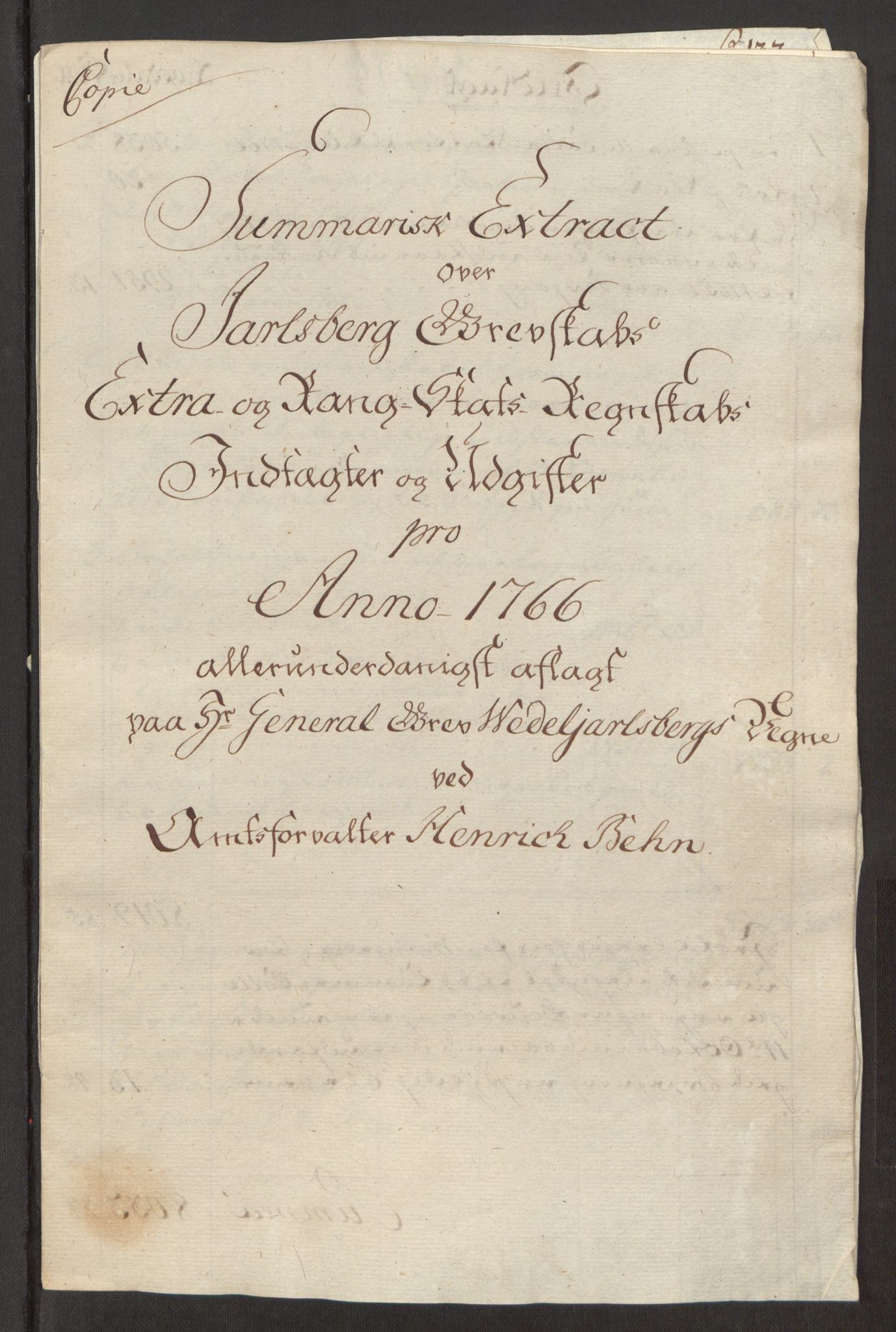 Rentekammeret inntil 1814, Reviderte regnskaper, Fogderegnskap, AV/RA-EA-4092/R32/L1960: Ekstraskatten Jarlsberg grevskap, 1762-1772, p. 108