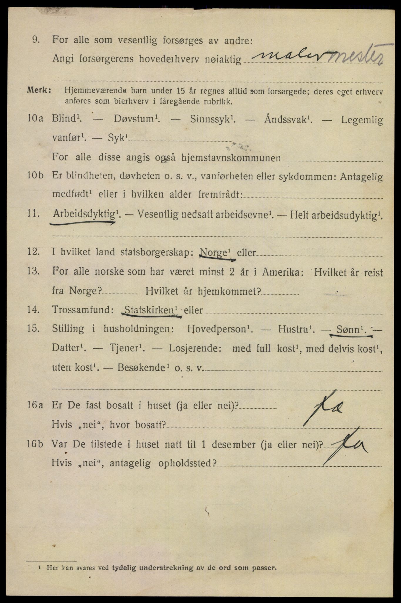 SAKO, 1920 census for Skien, 1920, p. 28601
