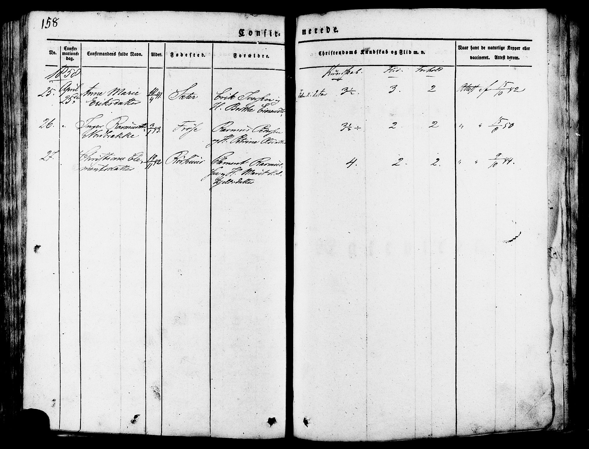 Ministerialprotokoller, klokkerbøker og fødselsregistre - Møre og Romsdal, AV/SAT-A-1454/517/L0221: Parish register (official) no. 517A01, 1827-1858, p. 158