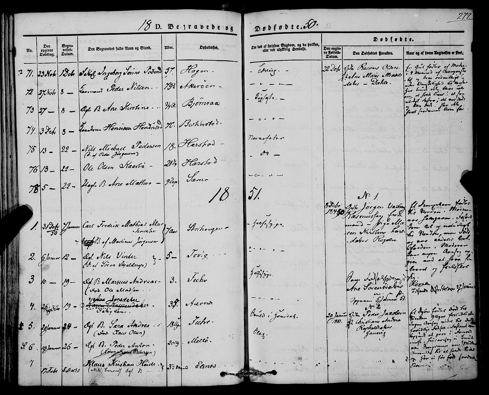 Trondenes sokneprestkontor, SATØ/S-1319/H/Ha/L0009kirke: Parish register (official) no. 9, 1841-1852, p. 277