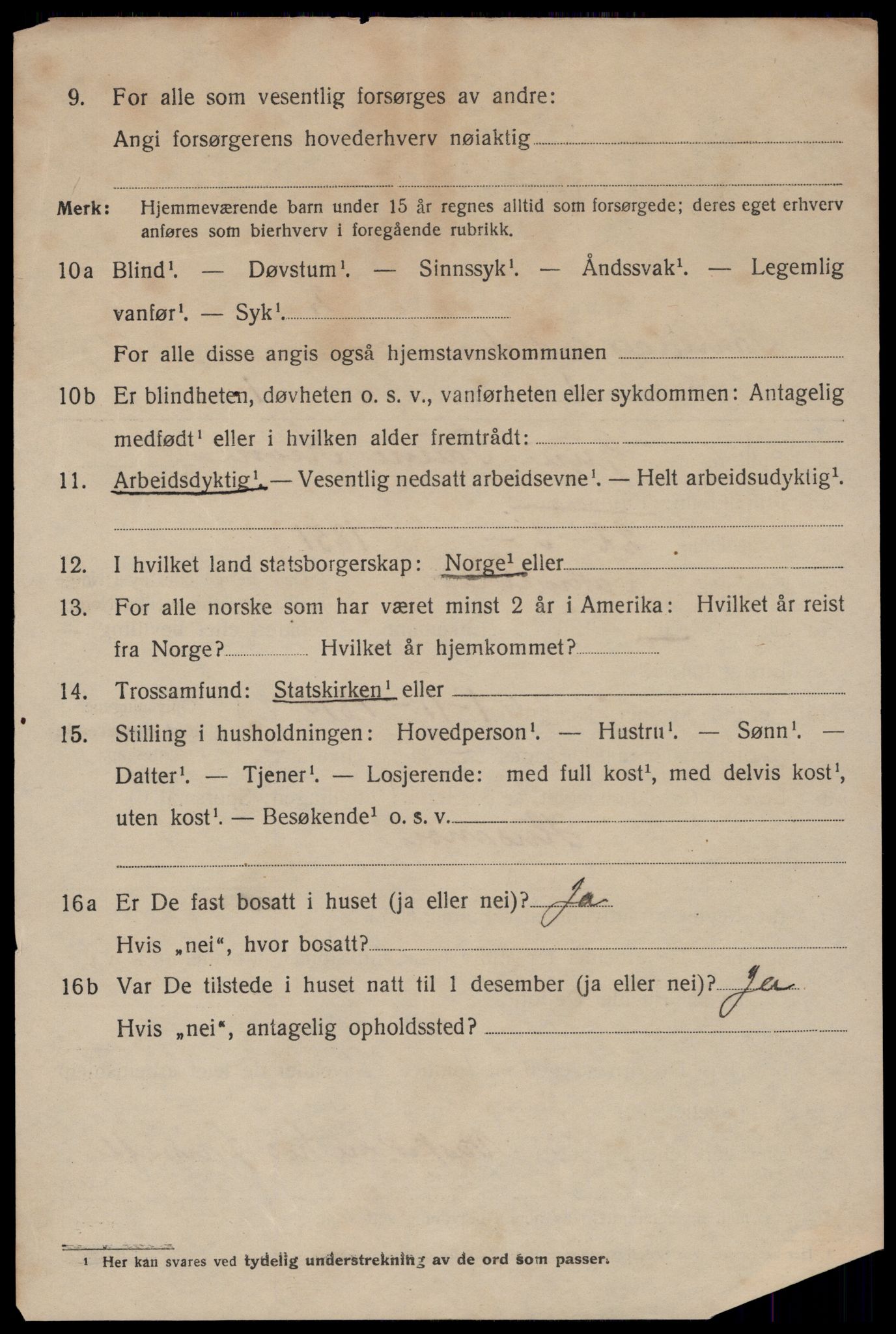 SAST, 1920 census for Sokndal town, 1920, p. 416