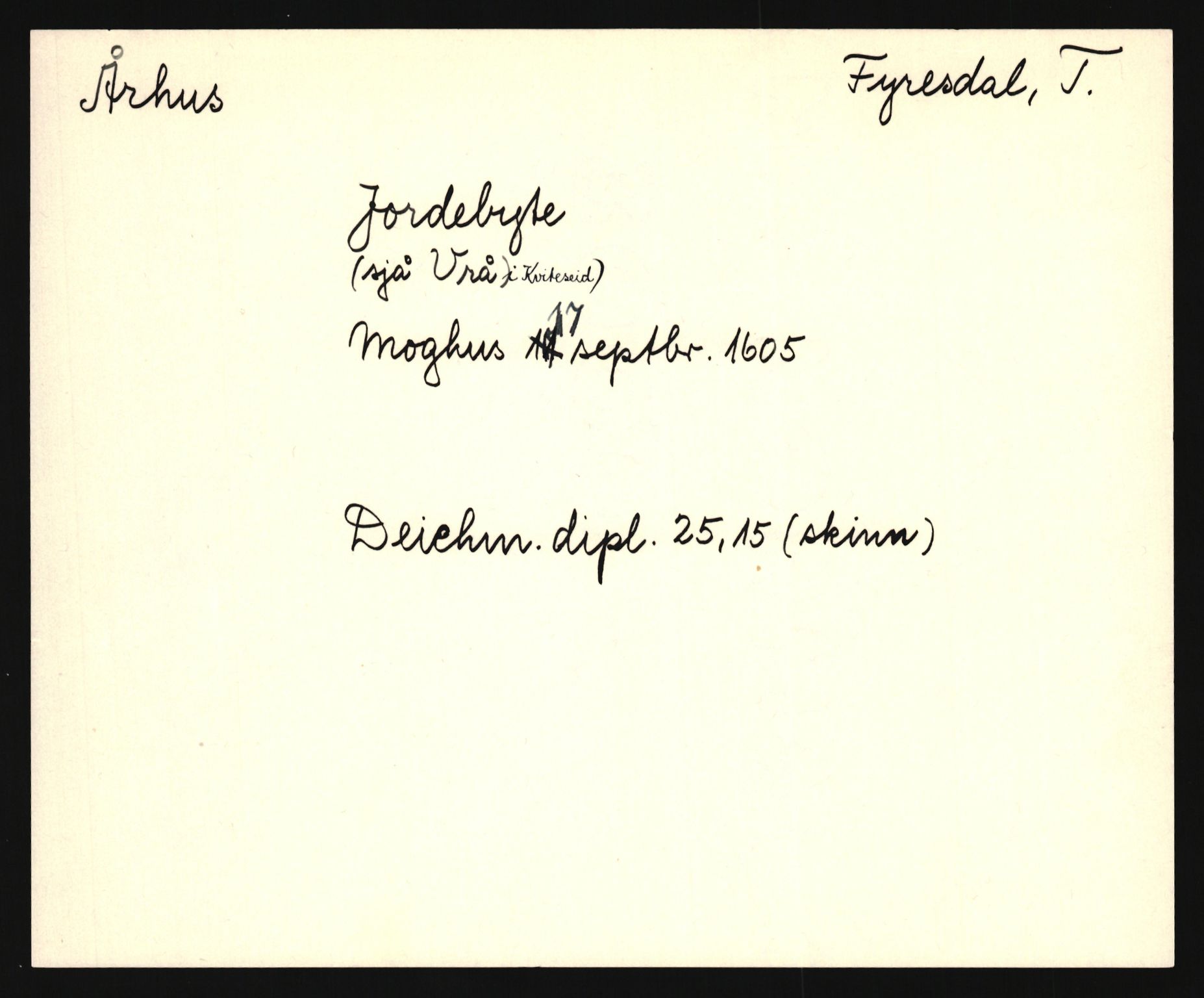 Riksarkivets diplomsamling, AV/RA-EA-5965/F35/F35e/L0022: Registreringssedler Telemark 3, 1400-1700, p. 427