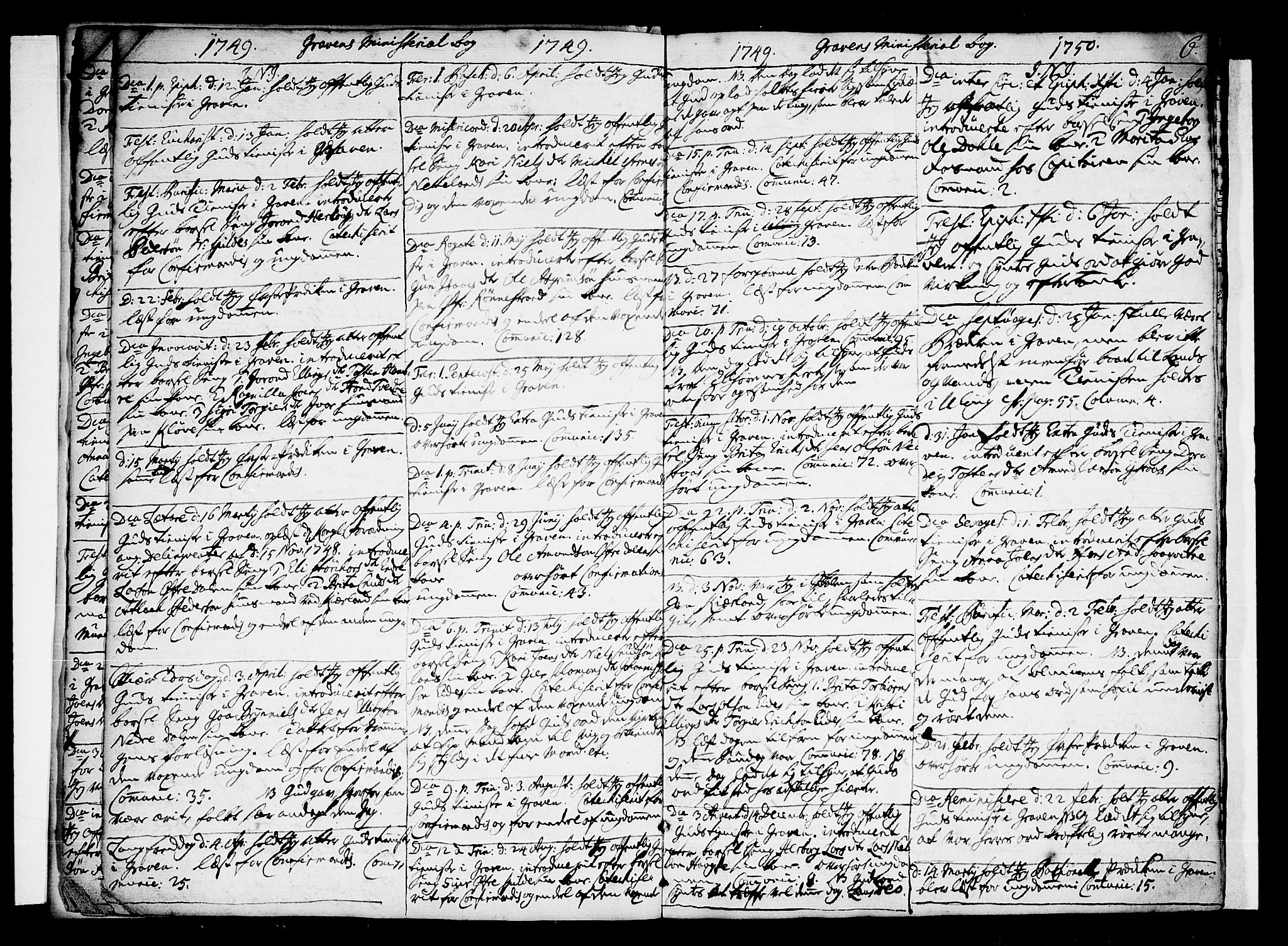 Ulvik sokneprestembete, SAB/A-78801/H/Haa: Parish register (official) no. A 10, 1745-1792, p. 6