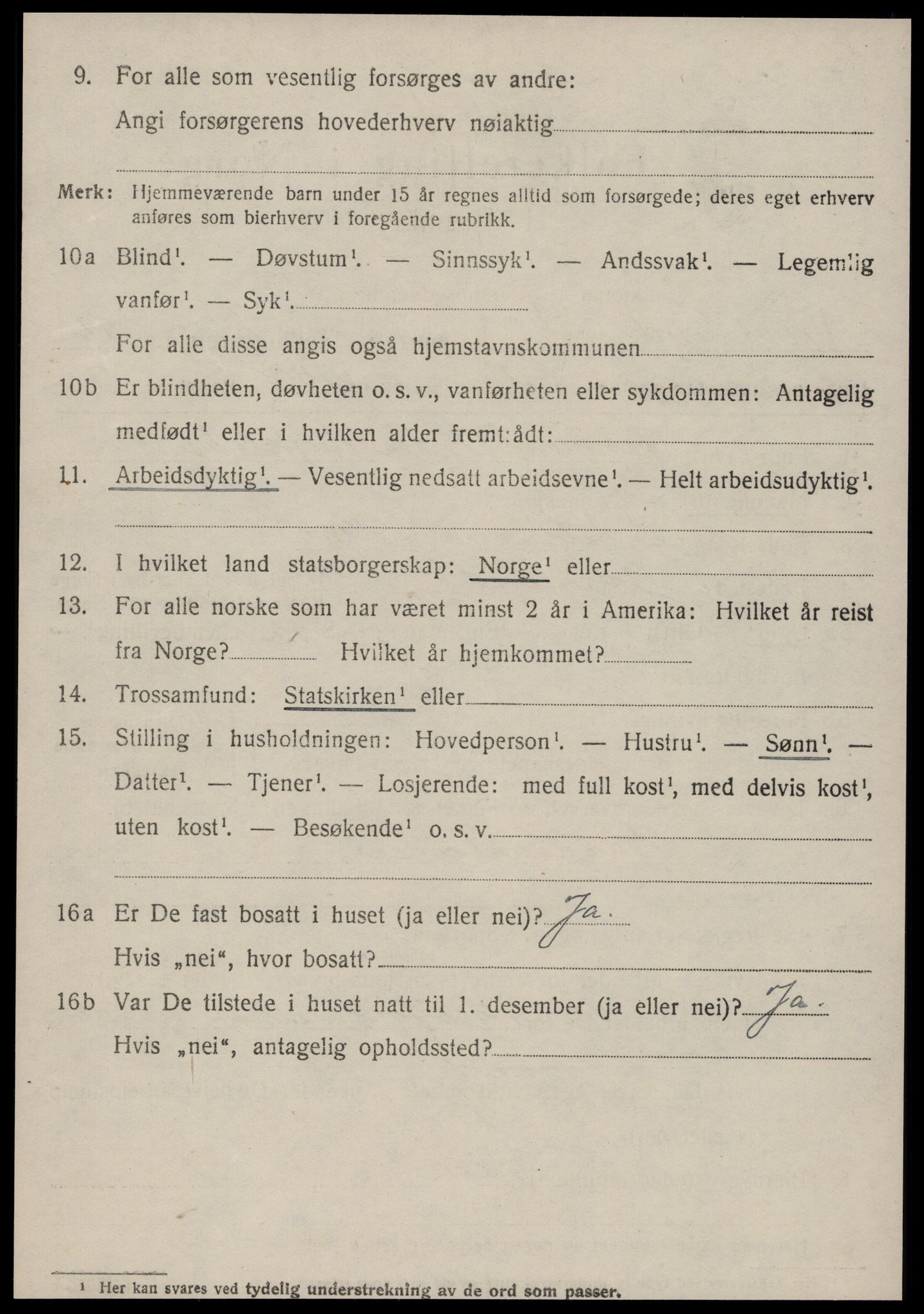 SAT, 1920 census for Borgund, 1920, p. 17337