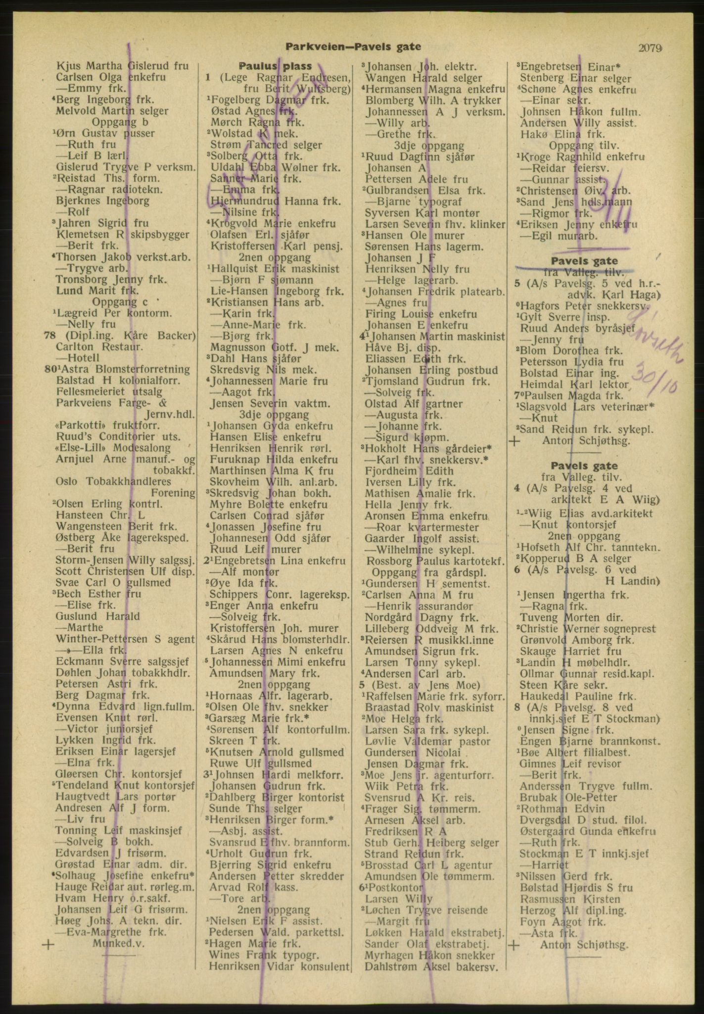 Kristiania/Oslo adressebok, PUBL/-, 1952, p. 2079