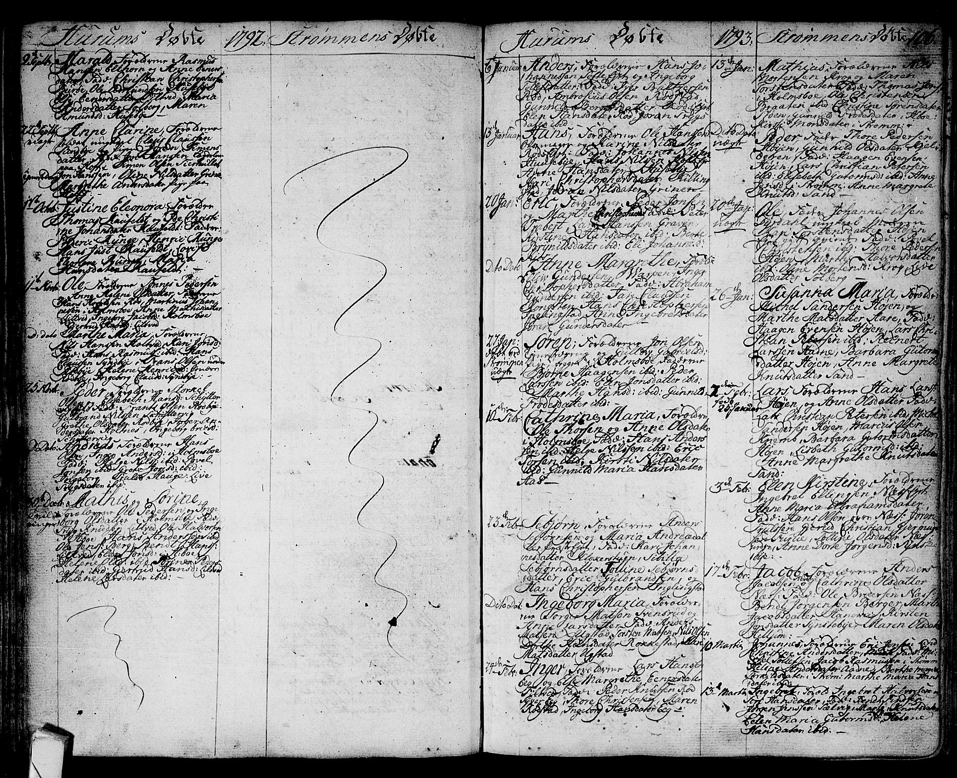 Hurum kirkebøker, AV/SAKO-A-229/F/Fa/L0007: Parish register (official) no. 7, 1771-1810, p. 106