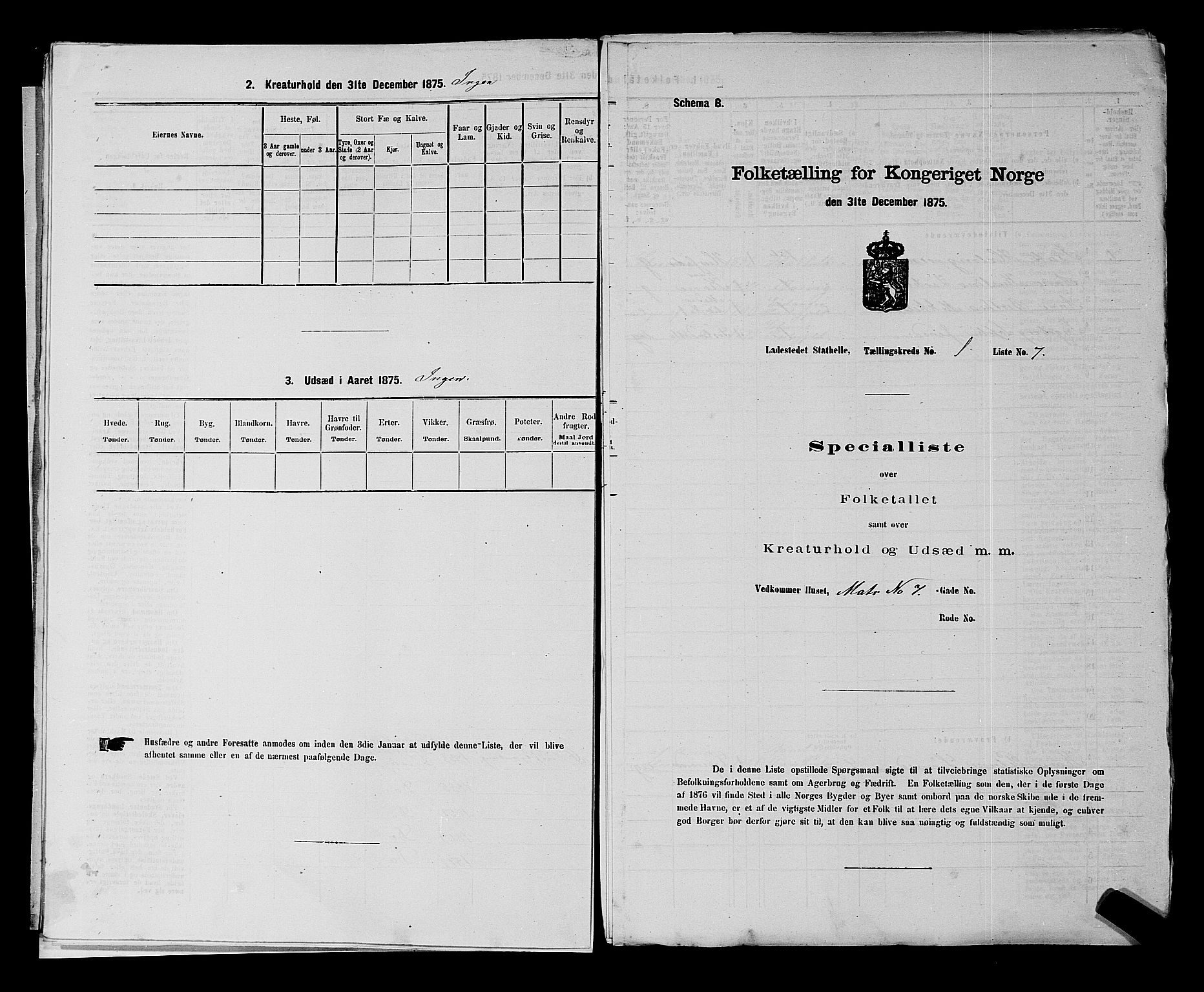 SAKO, 1875 census for 0803B Bamble/Stathelle, 1875, p. 21