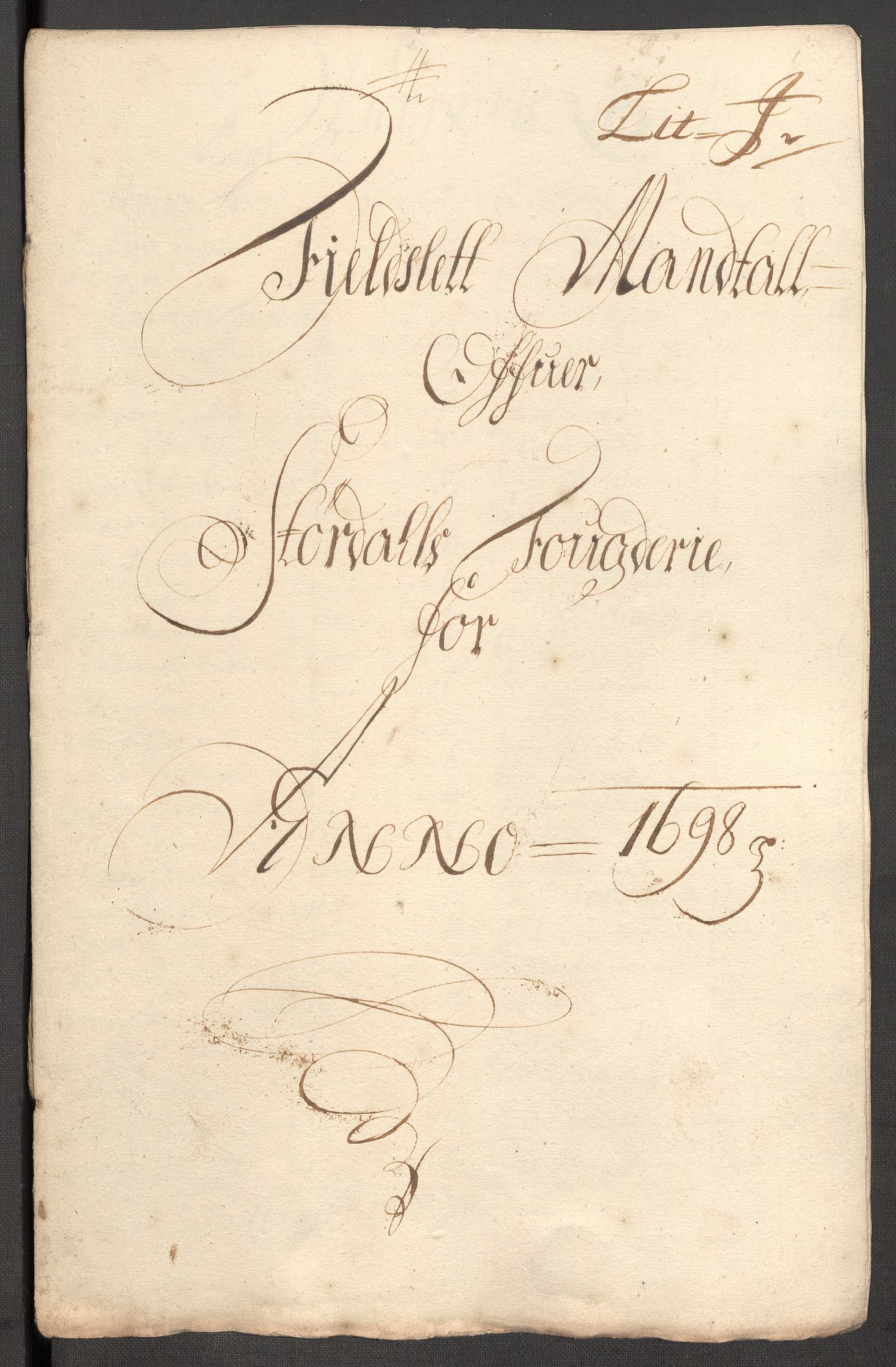 Rentekammeret inntil 1814, Reviderte regnskaper, Fogderegnskap, AV/RA-EA-4092/R62/L4190: Fogderegnskap Stjørdal og Verdal, 1698, p. 170