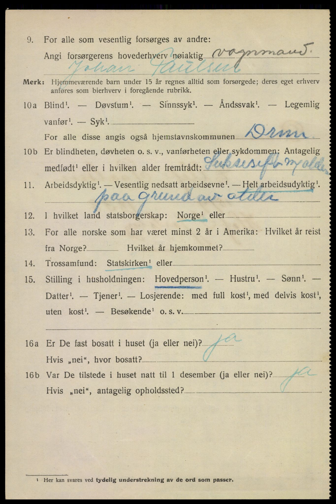 SAKO, 1920 census for Drammen, 1920, p. 25512