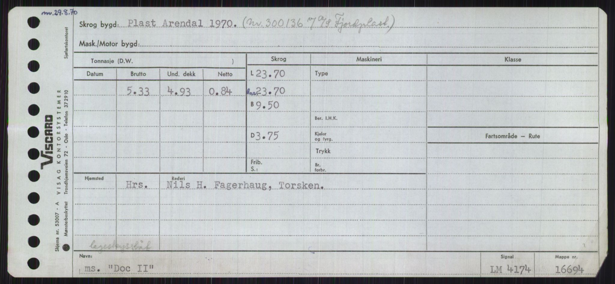 Sjøfartsdirektoratet med forløpere, Skipsmålingen, RA/S-1627/H/Ha/L0001/0002: Fartøy, A-Eig / Fartøy Bjør-Eig, p. 833