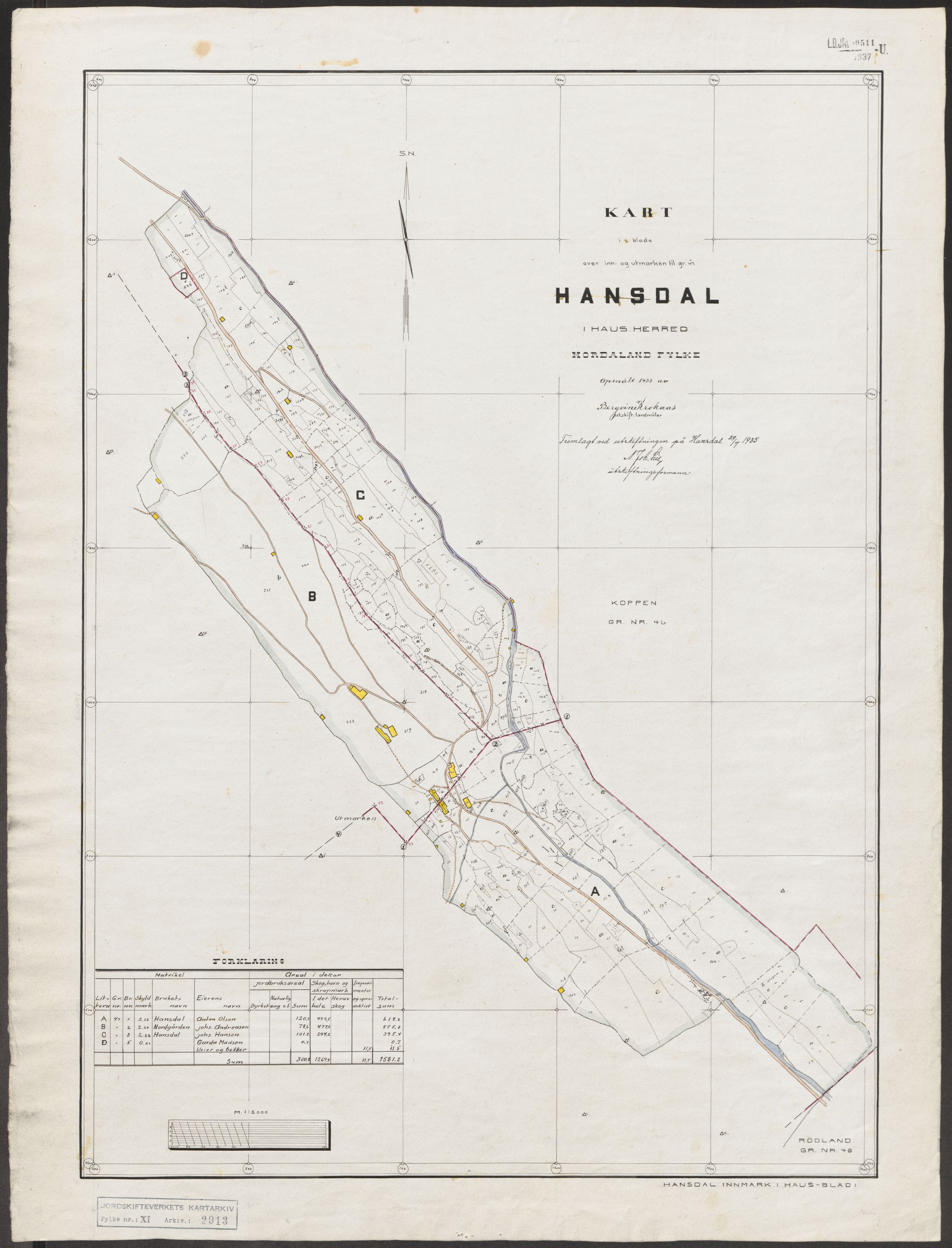 Jordskifteverkets kartarkiv, AV/RA-S-3929/T, 1859-1988, p. 3282