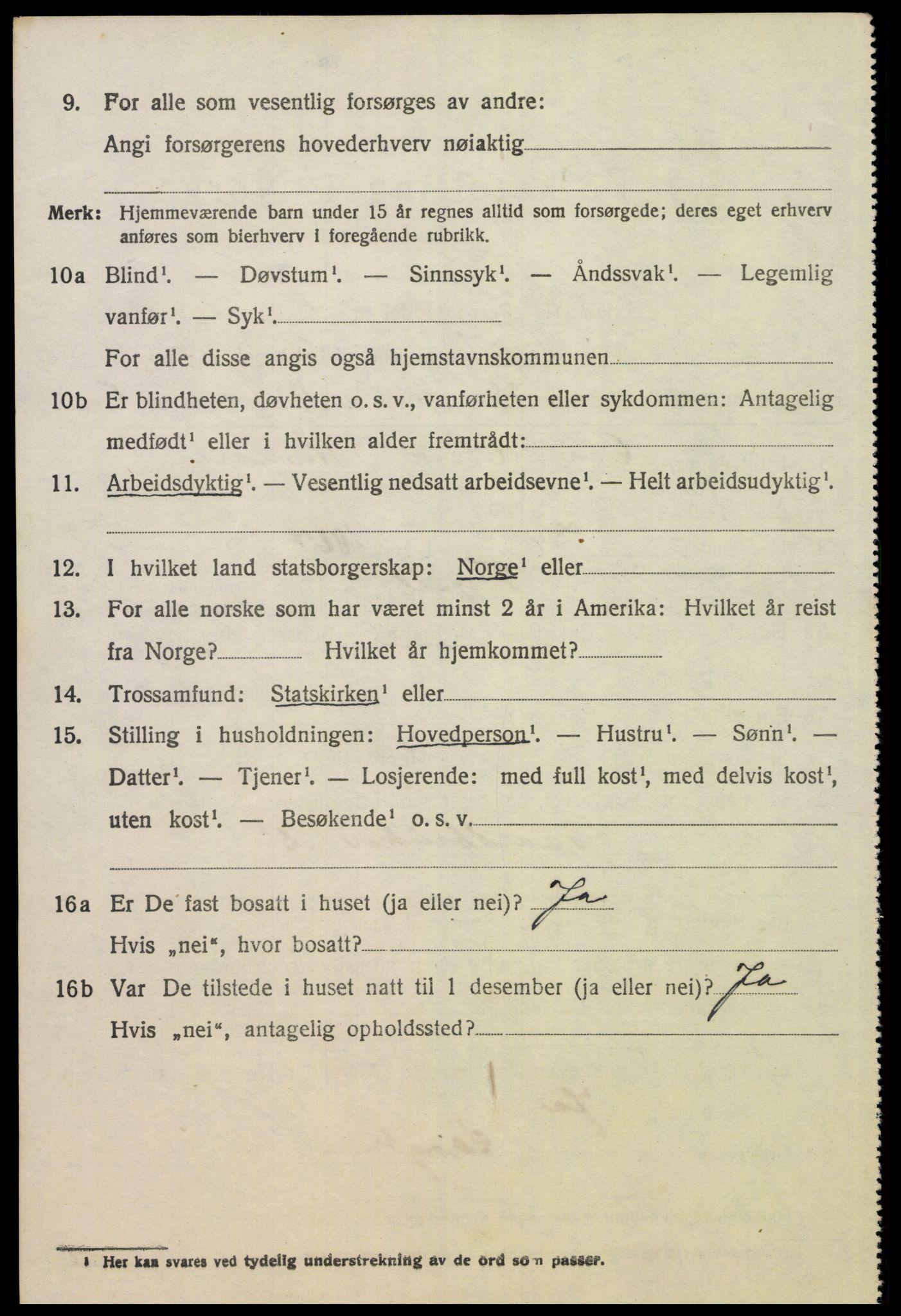 SAH, 1920 census for Trysil, 1920, p. 6858