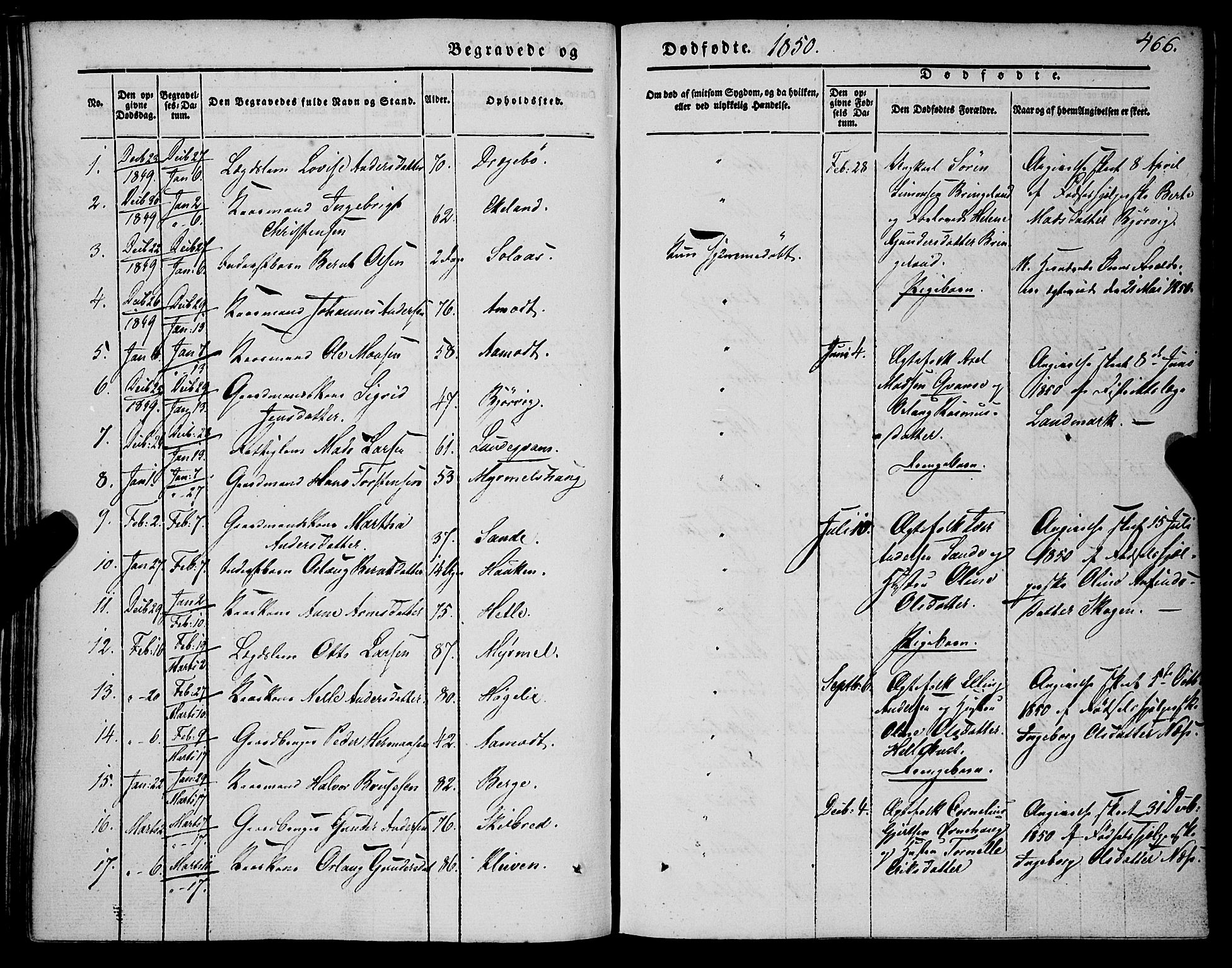 Gaular sokneprestembete, SAB/A-80001/H/Haa: Parish register (official) no. A 4II, 1841-1859, p. 466
