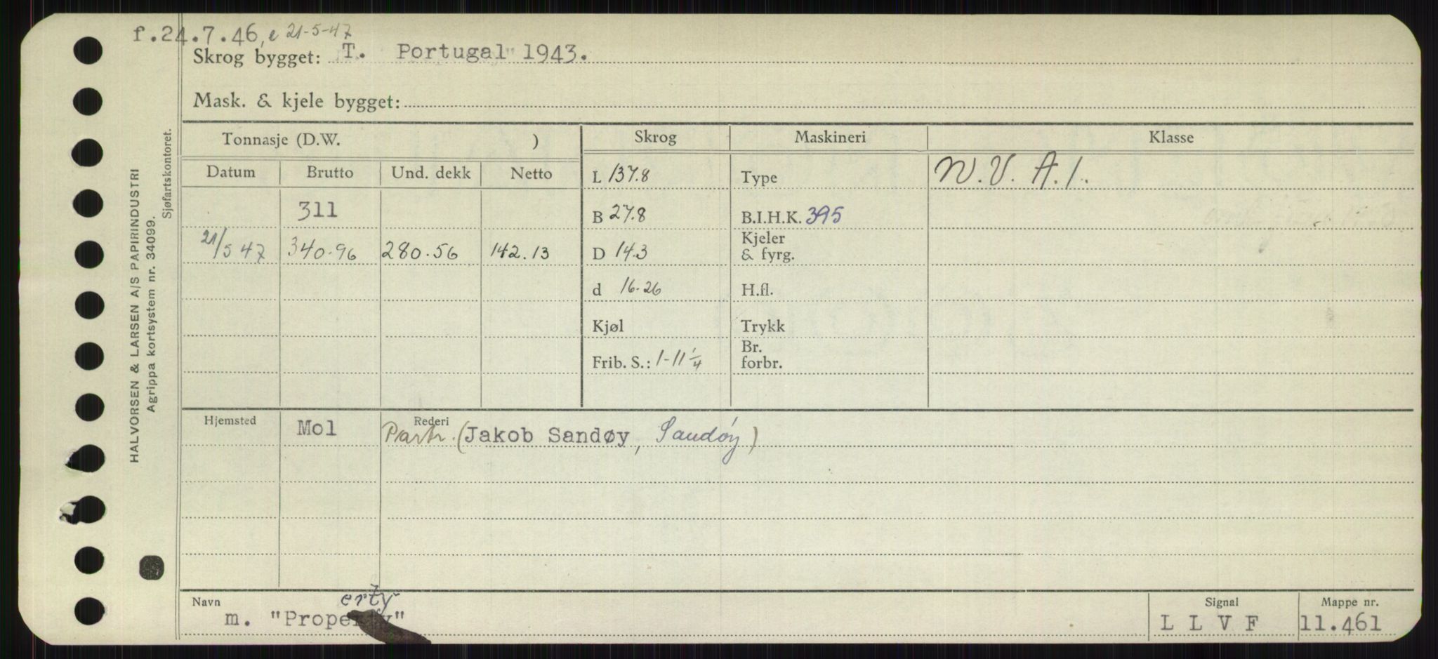 Sjøfartsdirektoratet med forløpere, Skipsmålingen, AV/RA-S-1627/H/Hb/L0004: Fartøy, O-S, p. 167