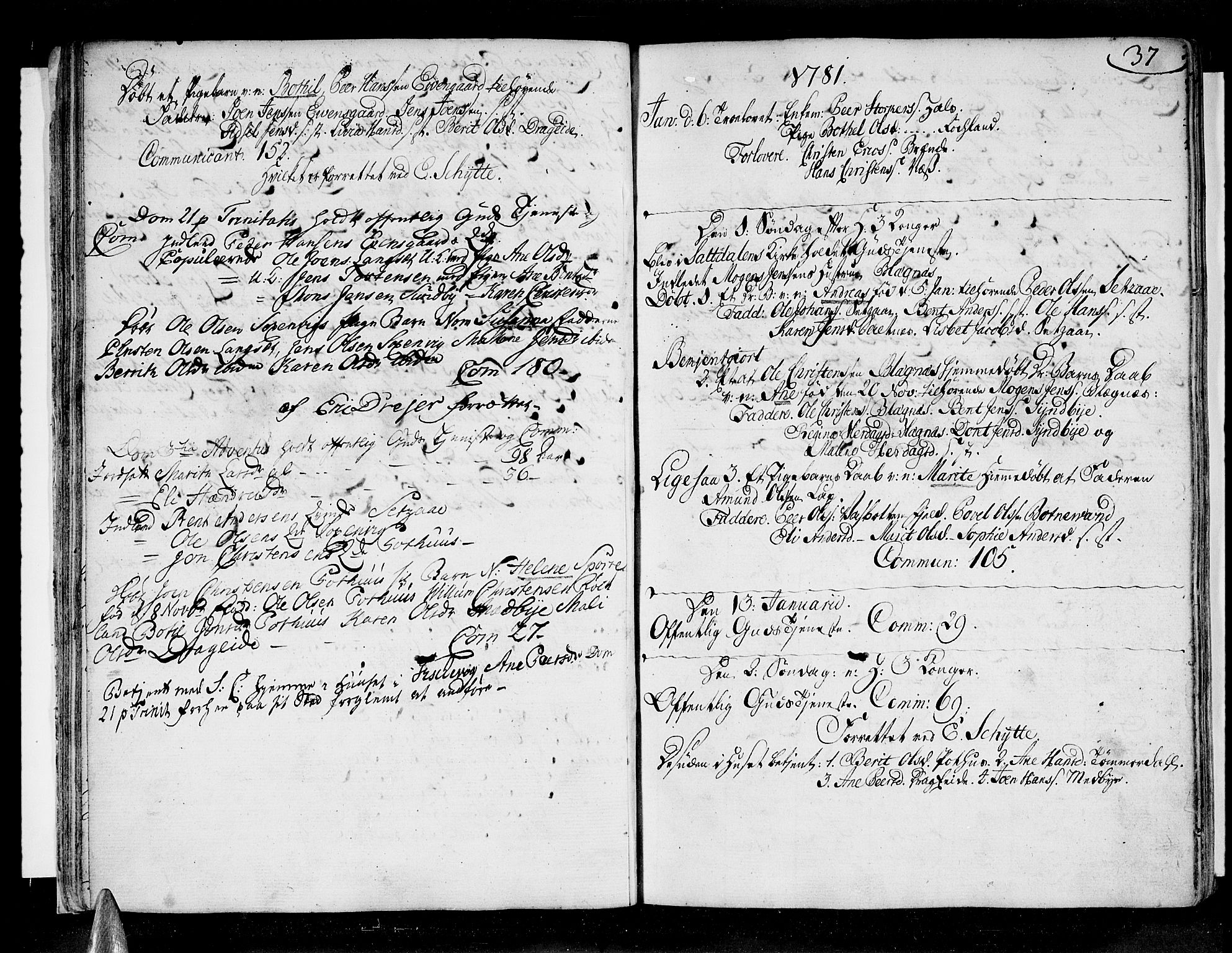 Ministerialprotokoller, klokkerbøker og fødselsregistre - Nordland, SAT/A-1459/847/L0664: Parish register (official) no. 847A04, 1770-1818, p. 37