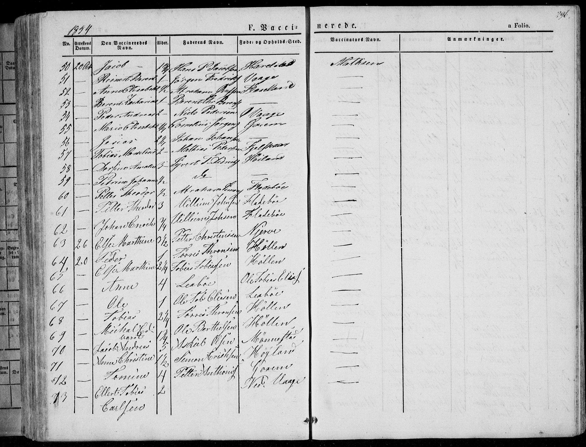 Sør-Audnedal sokneprestkontor, AV/SAK-1111-0039/F/Fa/Fab/L0006: Parish register (official) no. A 6, 1829-1855, p. 296