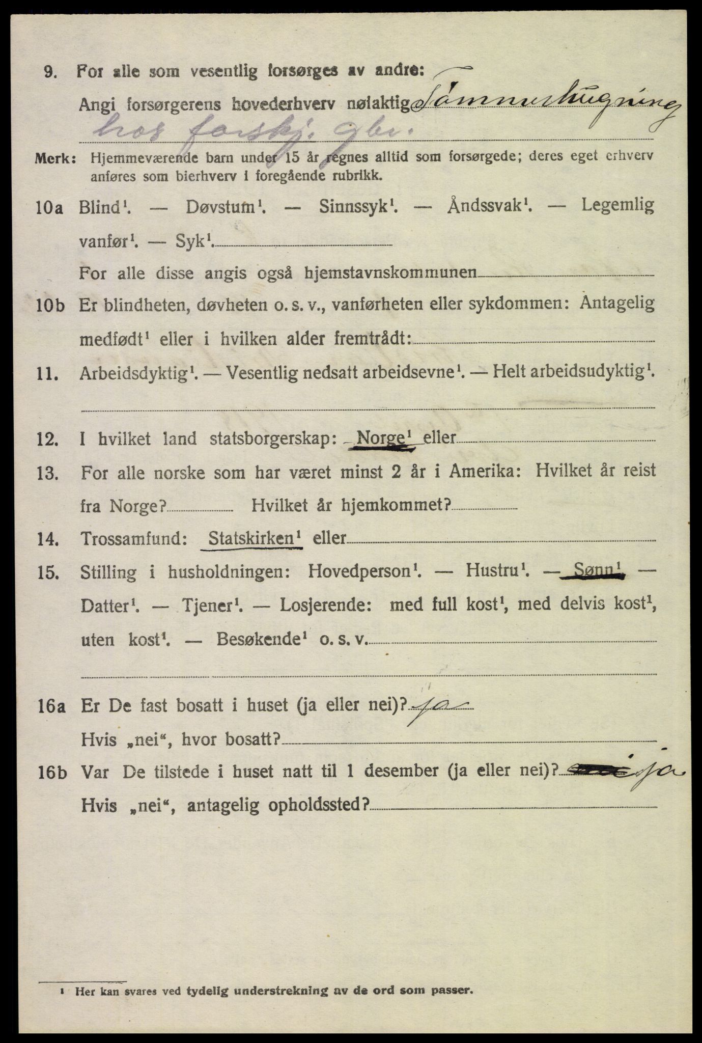 SAH, 1920 census for Øvre Rendal, 1920, p. 2444