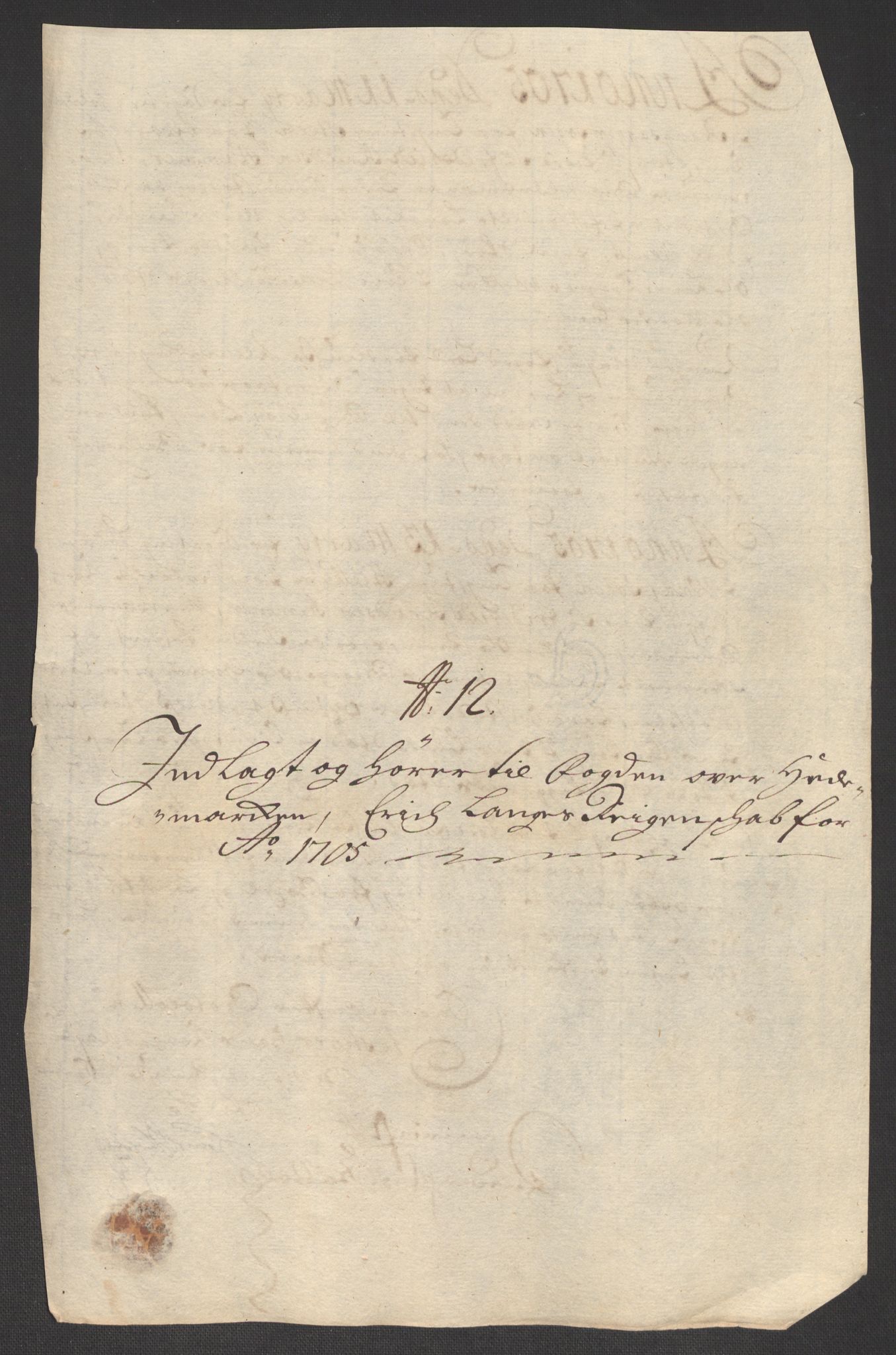 Rentekammeret inntil 1814, Reviderte regnskaper, Fogderegnskap, AV/RA-EA-4092/R16/L1042: Fogderegnskap Hedmark, 1705, p. 149