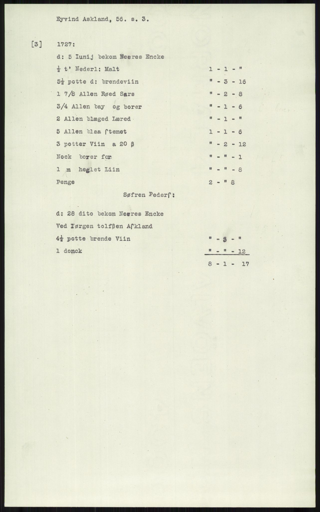 Samlinger til kildeutgivelse, Diplomavskriftsamlingen, AV/RA-EA-4053/H/Ha, p. 310